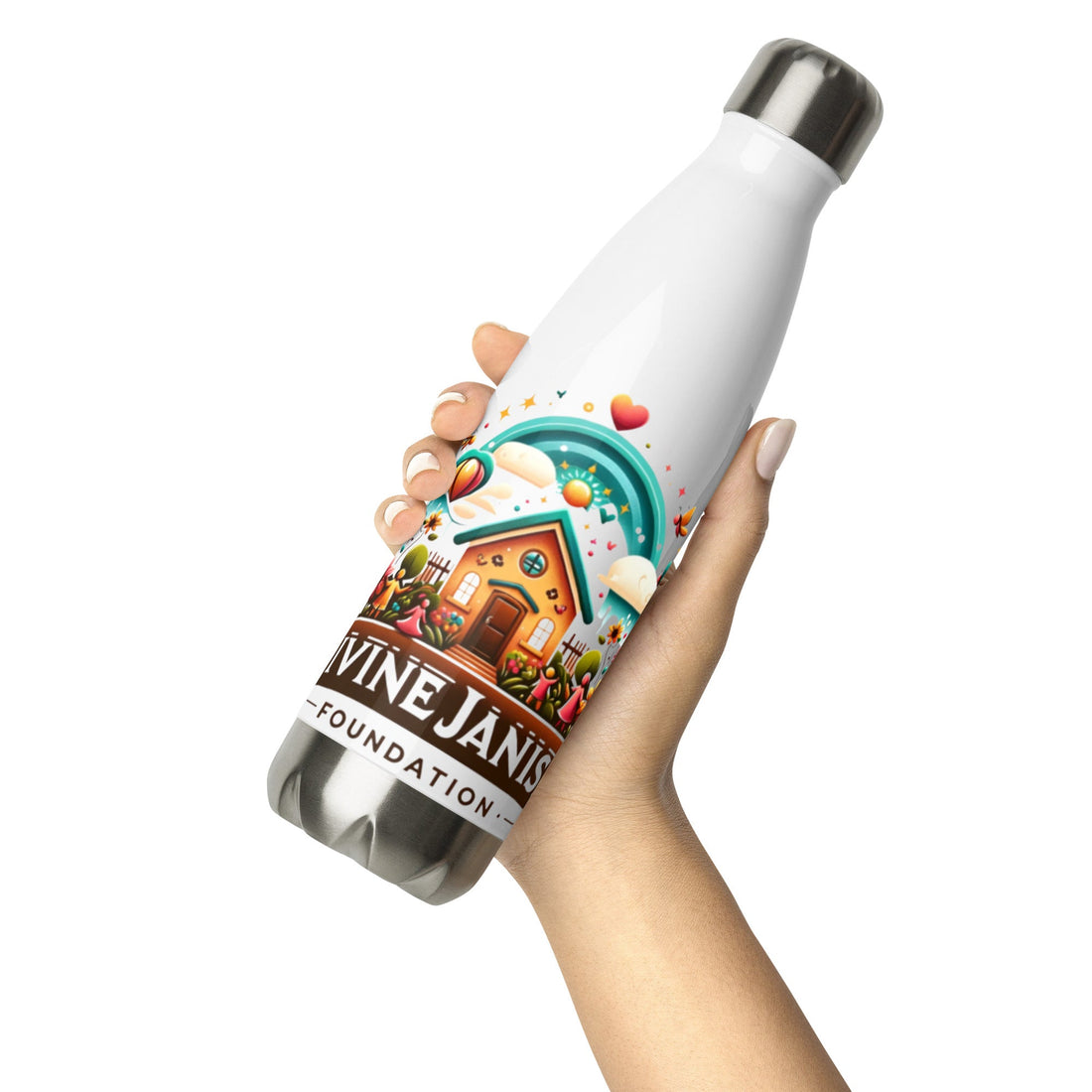 Stainless steel water bottle - Divine Janisal Design