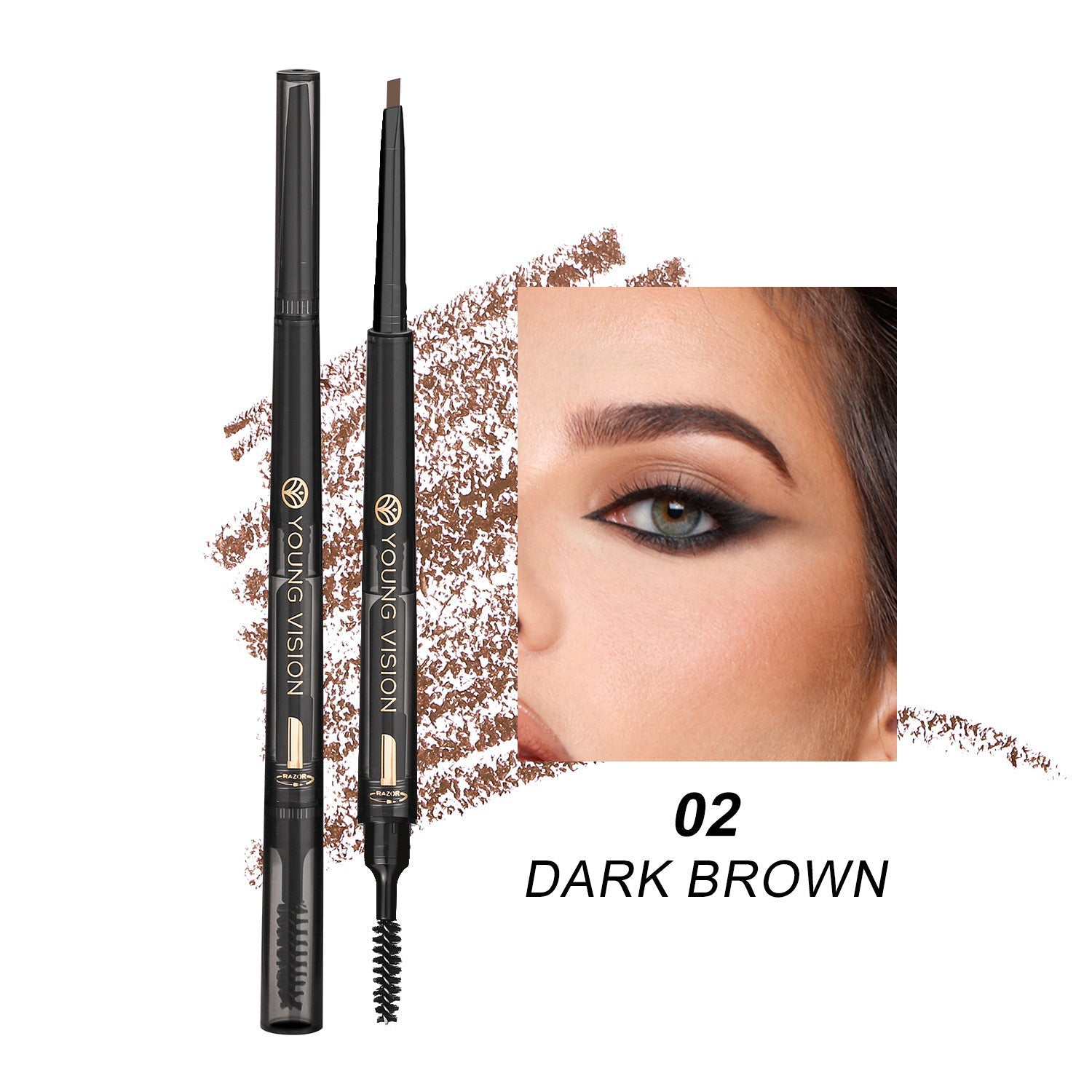 Three In One Waterproof Eyebrow Pencil - Divine Janisal Design