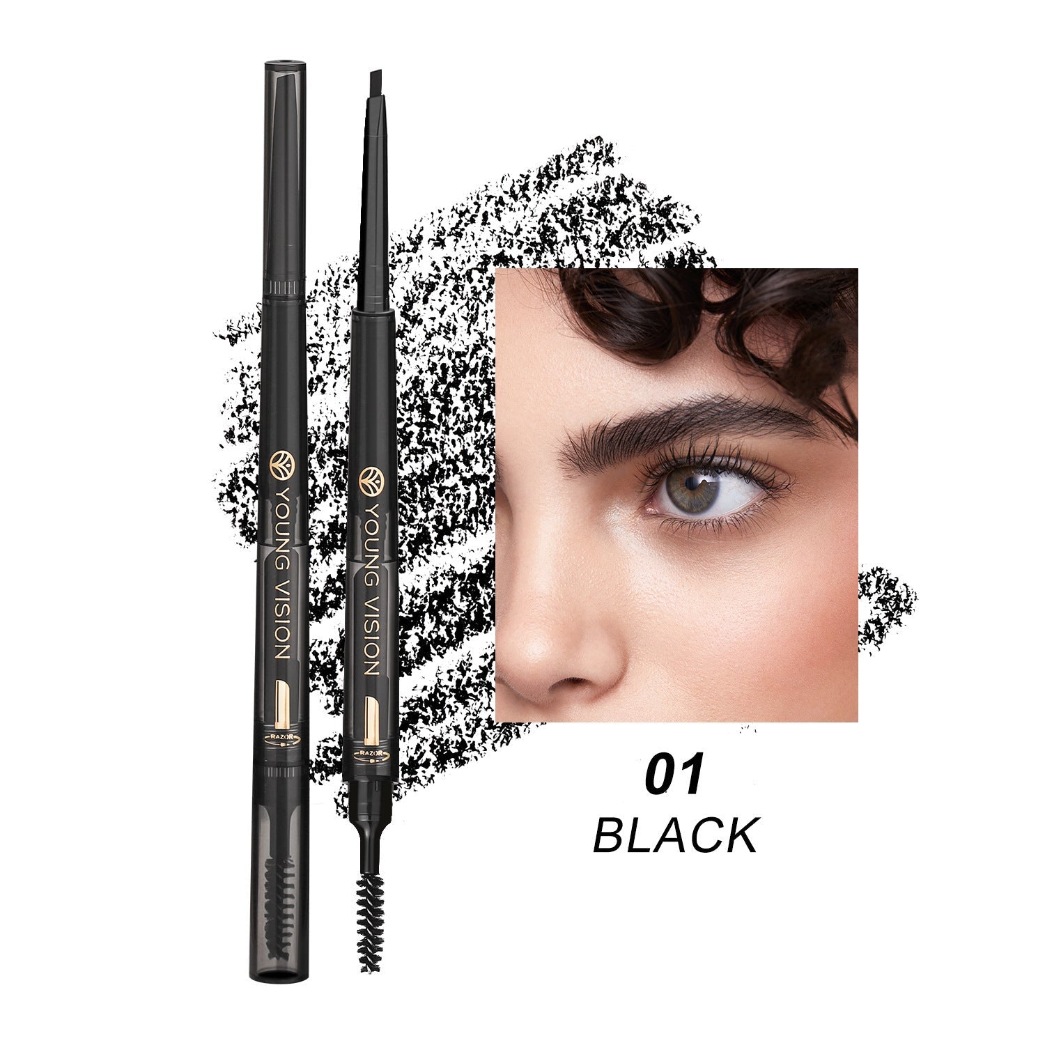 Three In One Waterproof Eyebrow Pencil - Divine Janisal Design