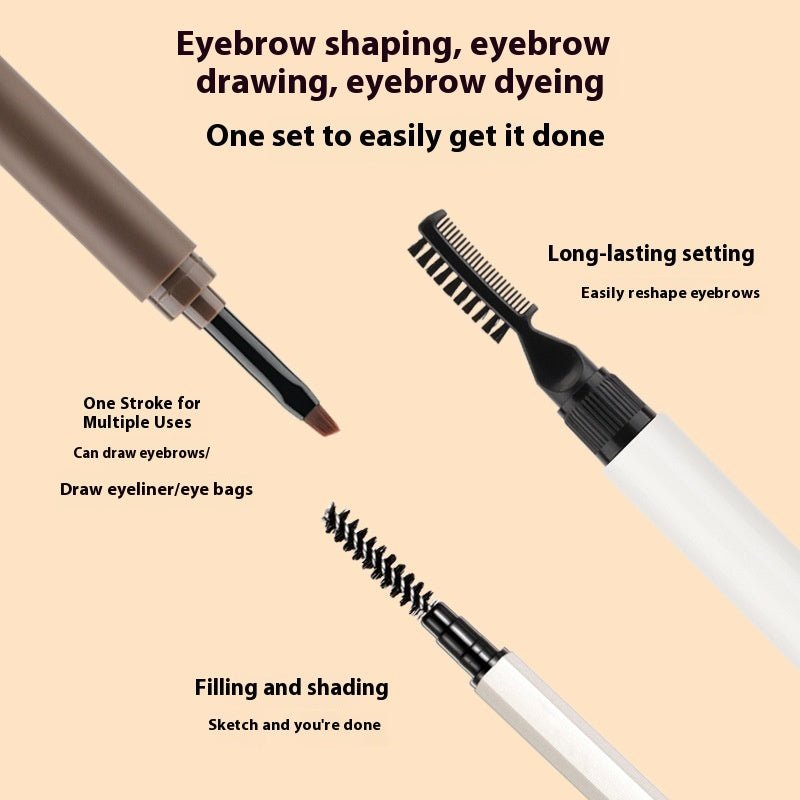 Three - piece Set Gel Cream Eyebrow Pencil - Divine Janisal Design