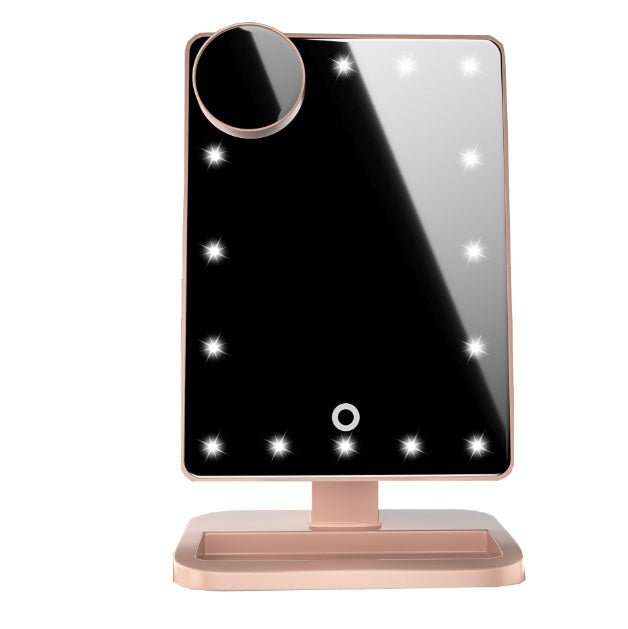 Touch Screen Makeup Mirror With 20 LED Light - Divine Janisal Design