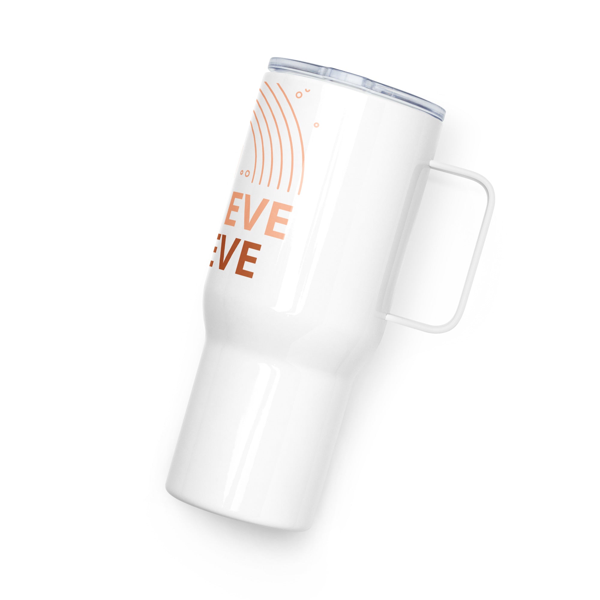 Travel mug with a handle - Divine Janisal Design