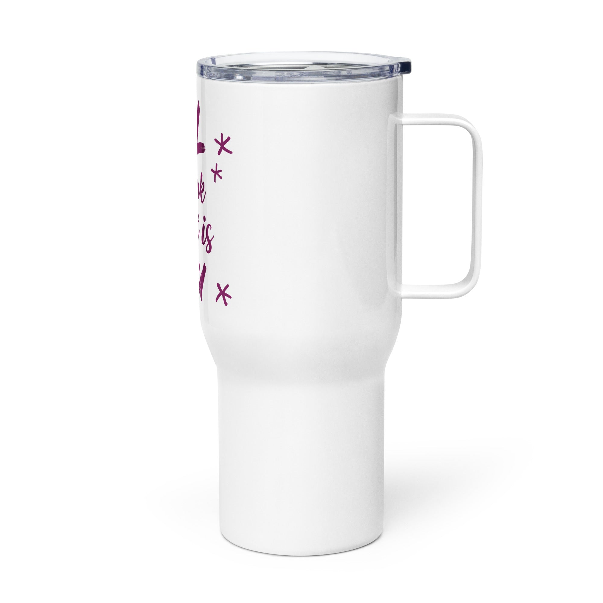 Travel mug with a handle - Divine Janisal Design