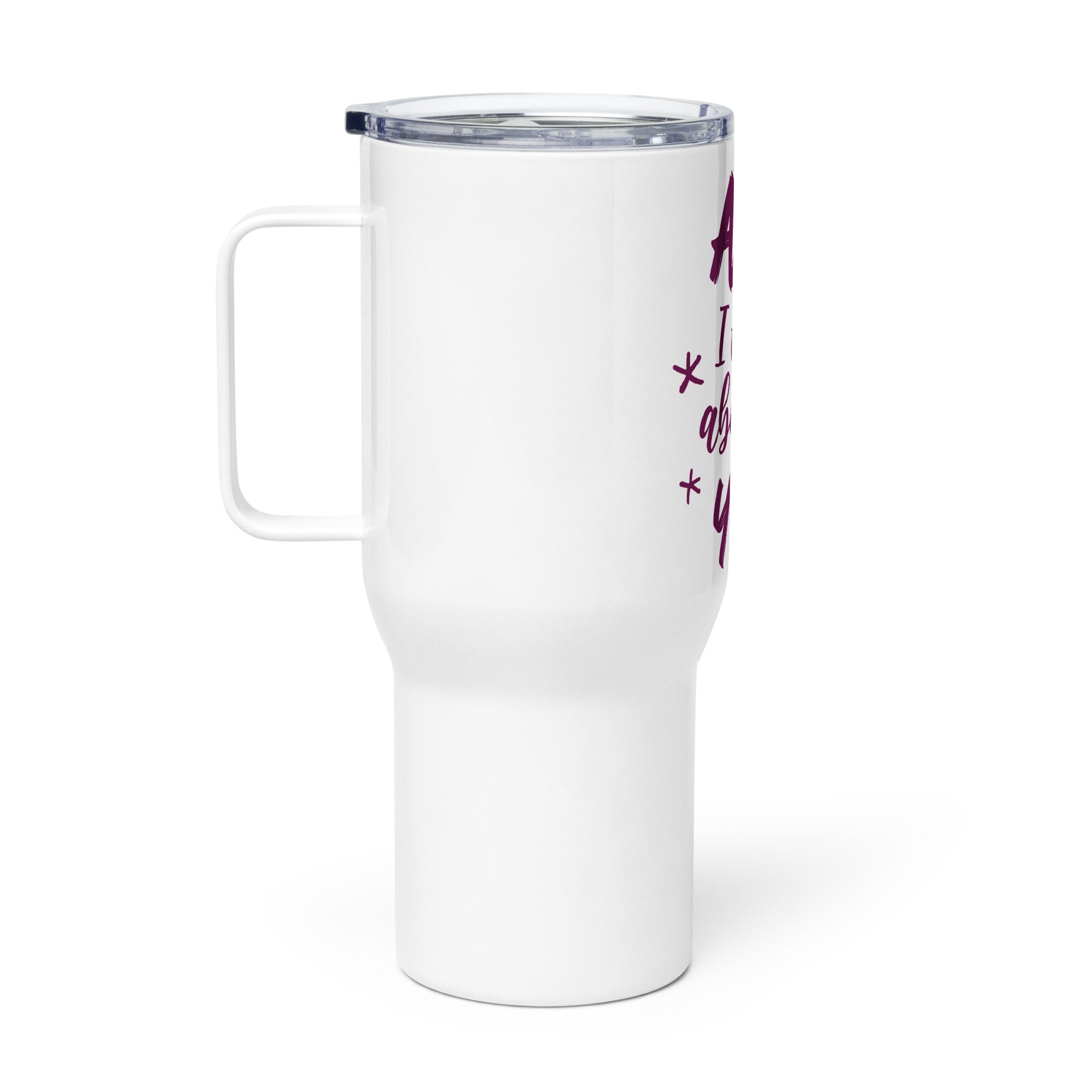 Travel mug with a handle - Divine Janisal Design
