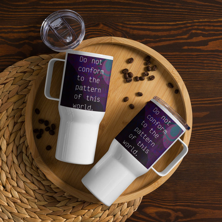Travel mug with a handle - Divine Janisal Design