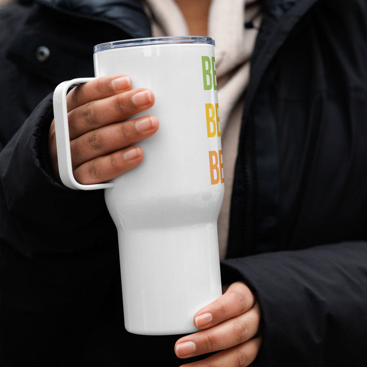 Travel mug with a handle - Divine Janisal Design