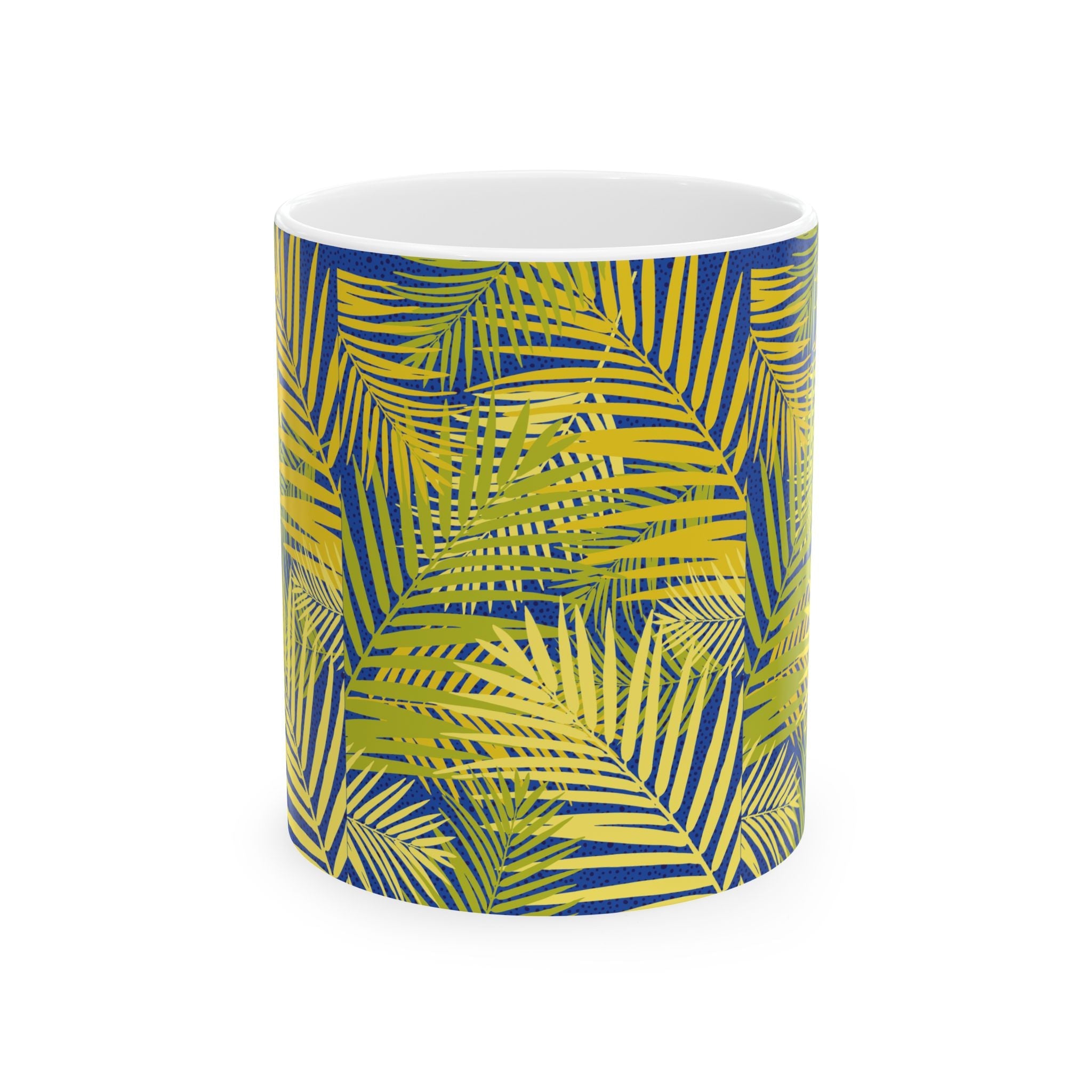 Tropical Floral Ceramic Mug, Nature Lover Gift, Coffee Cup, Botanical Decor, Summer Vibes, Tea Mug - Divine Janisal Design