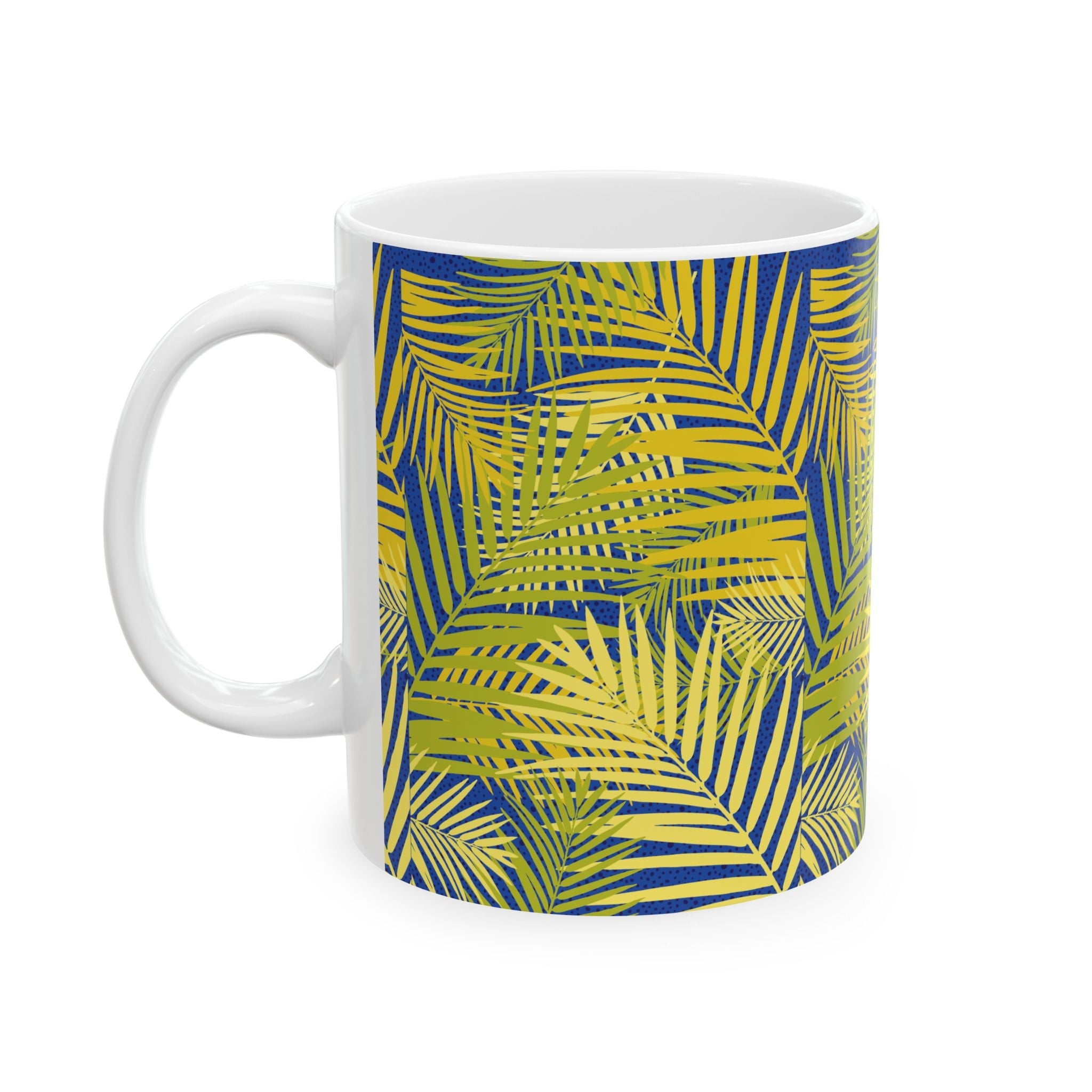 Tropical Floral Ceramic Mug, Nature Lover Gift, Coffee Cup, Botanical Decor, Summer Vibes, Tea Mug - Divine Janisal Design