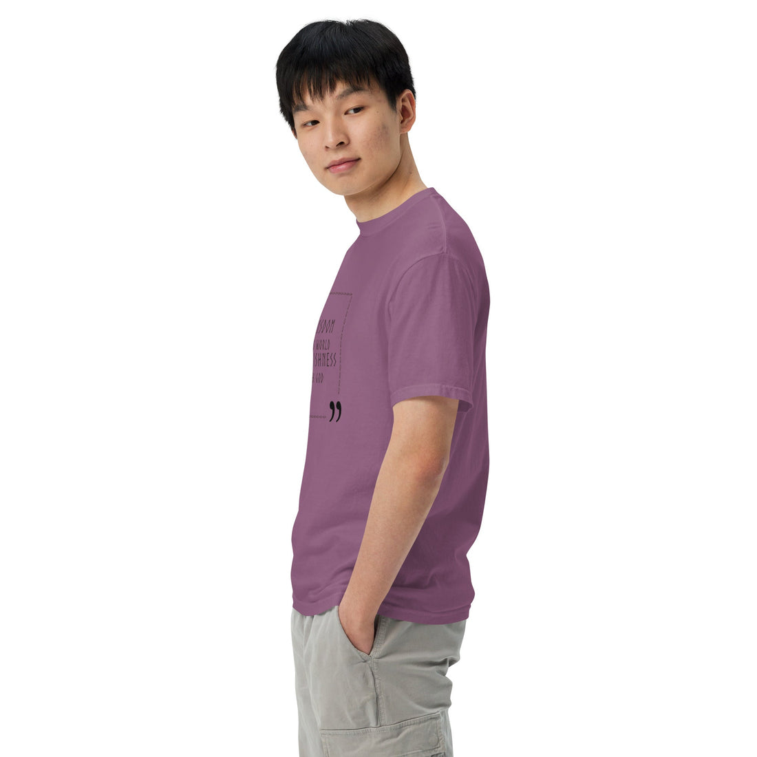 Unisex garment - dyed heavyweight t-shirt - Divine Janisal Design