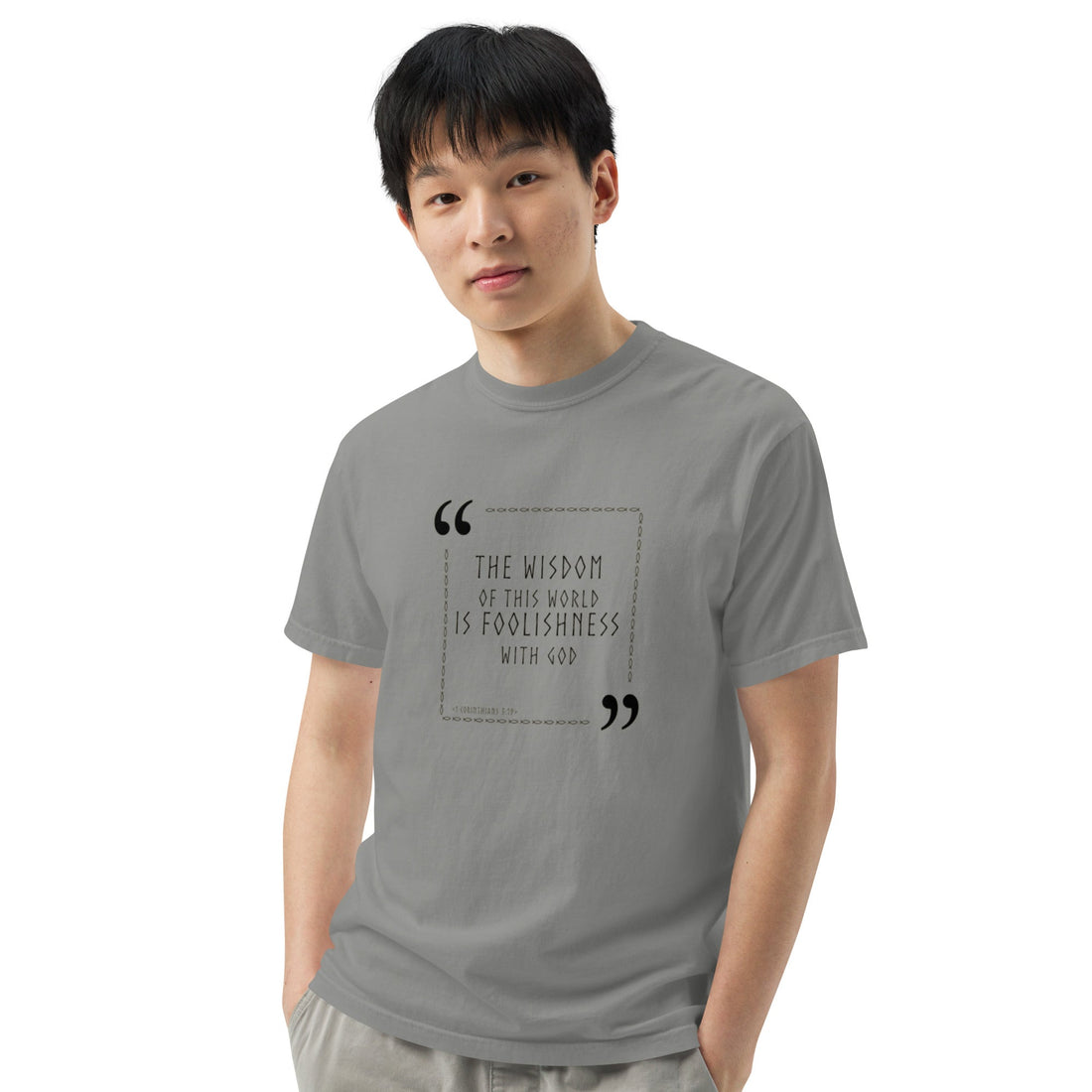 Unisex garment - dyed heavyweight t-shirt - Divine Janisal Design