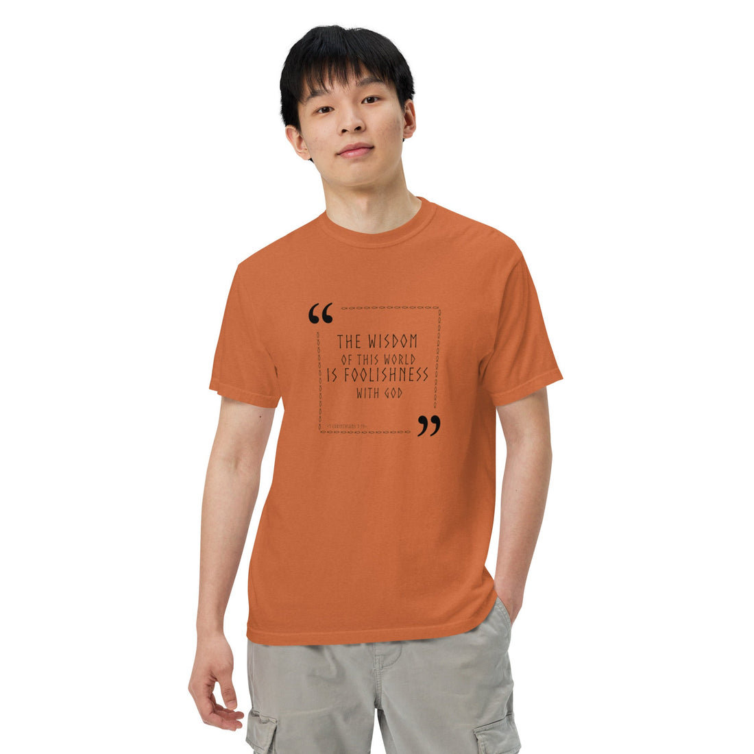 Unisex garment - dyed heavyweight t-shirt - Divine Janisal Design