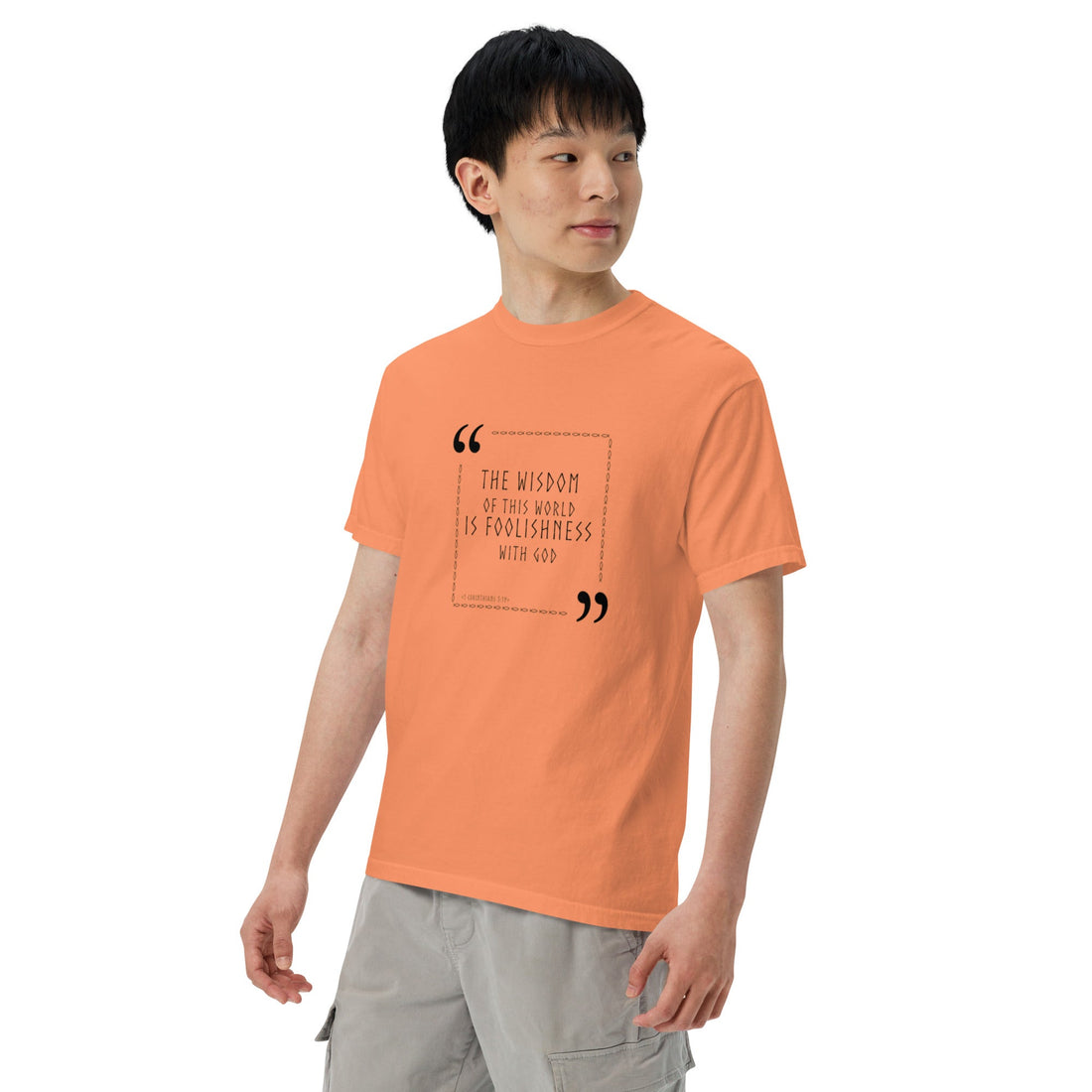 Unisex garment - dyed heavyweight t-shirt - Divine Janisal Design