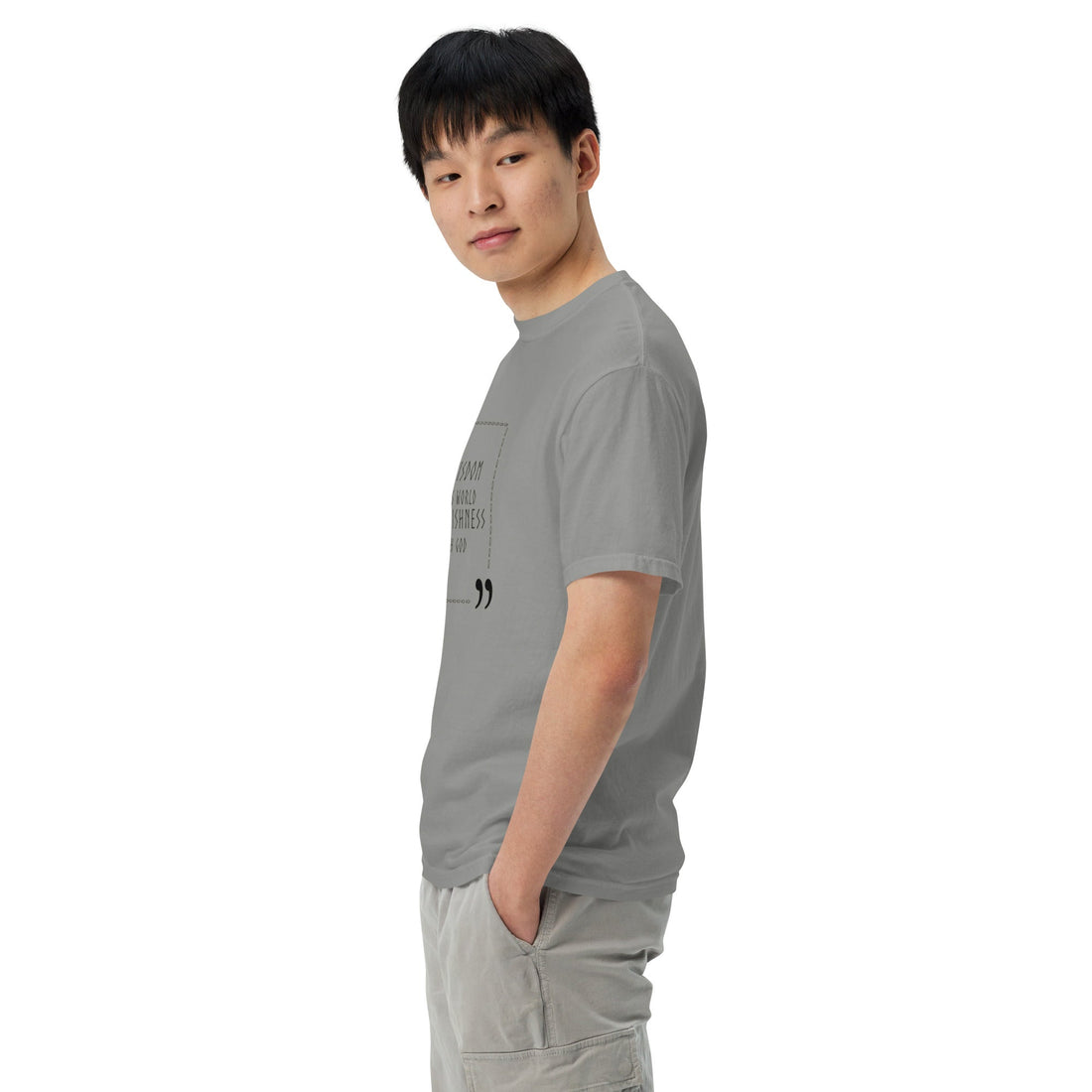 Unisex garment - dyed heavyweight t-shirt - Divine Janisal Design