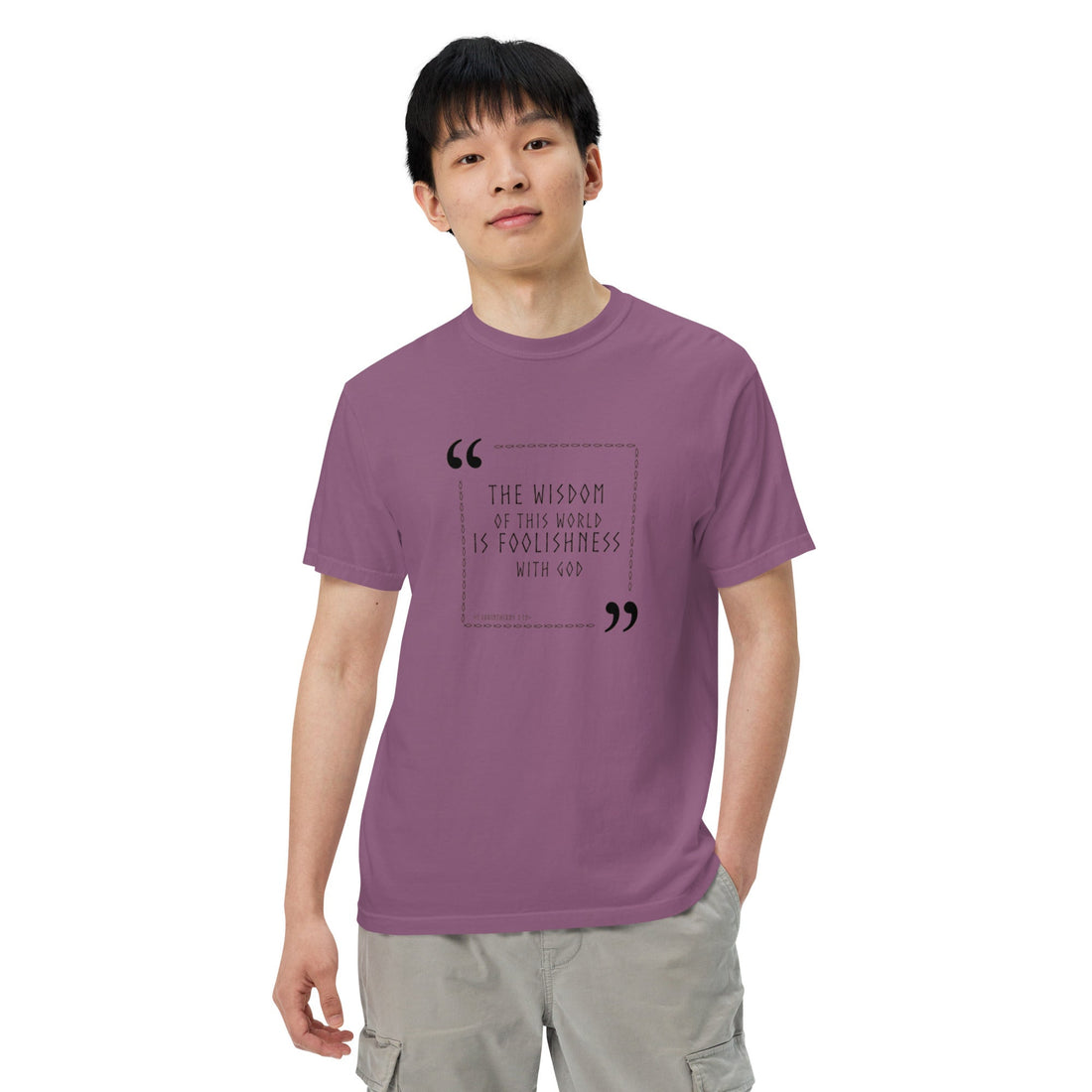 Unisex garment - dyed heavyweight t-shirt - Divine Janisal Design