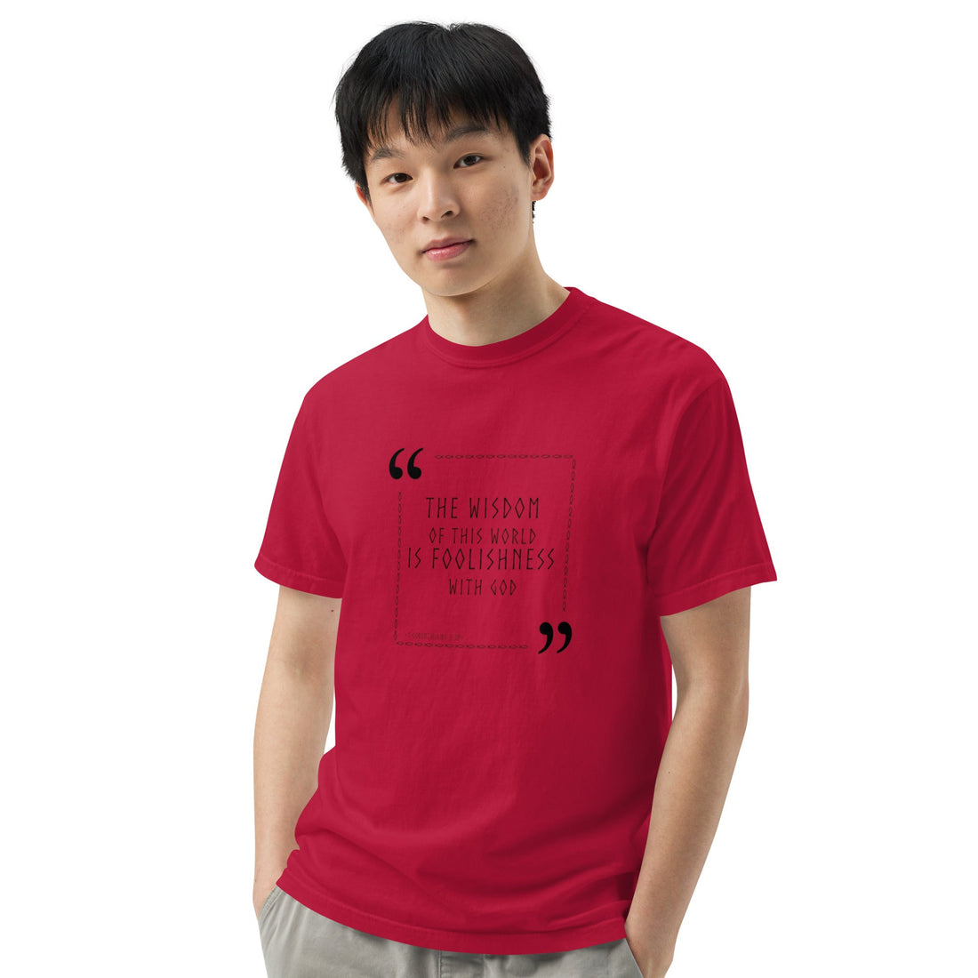 Unisex garment - dyed heavyweight t-shirt - Divine Janisal Design