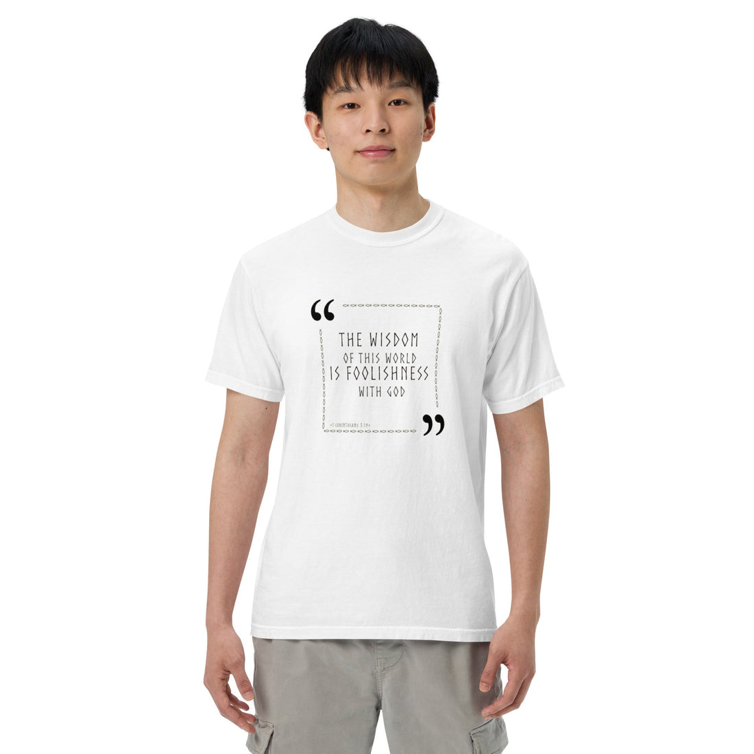 Unisex garment - dyed heavyweight t-shirt - Divine Janisal Design
