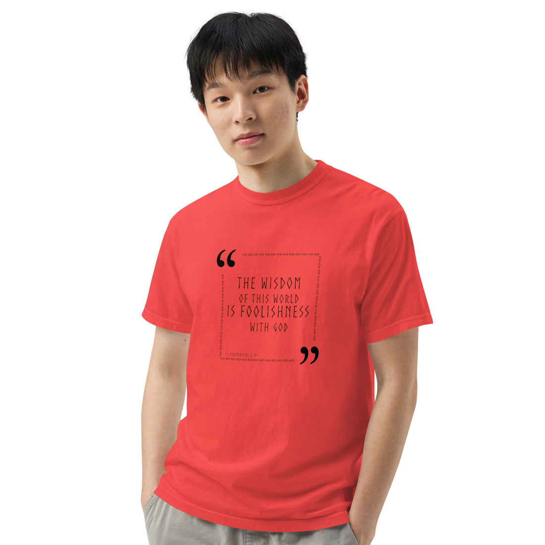 Unisex garment - dyed heavyweight t-shirt - Divine Janisal Design