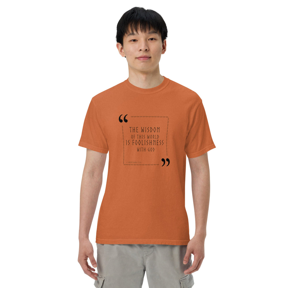 Unisex garment - dyed heavyweight t-shirt - Divine Janisal Design