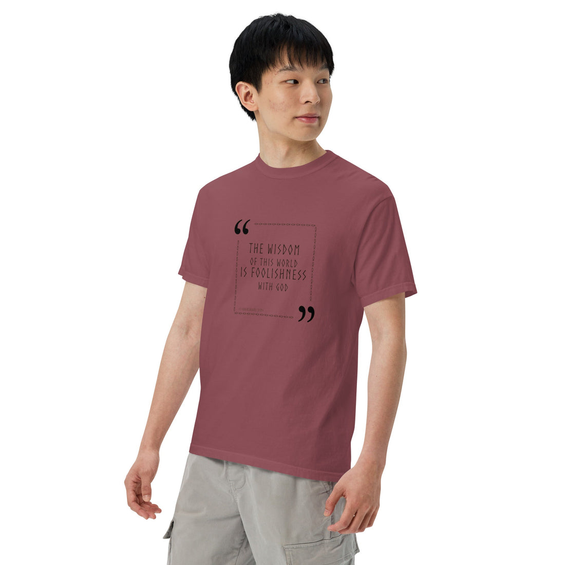 Unisex garment - dyed heavyweight t-shirt - Divine Janisal Design