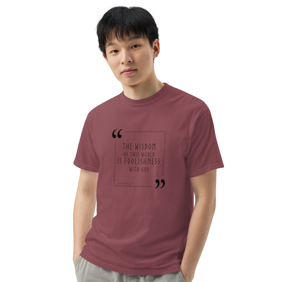 Unisex garment - dyed heavyweight t-shirt - Divine Janisal Design