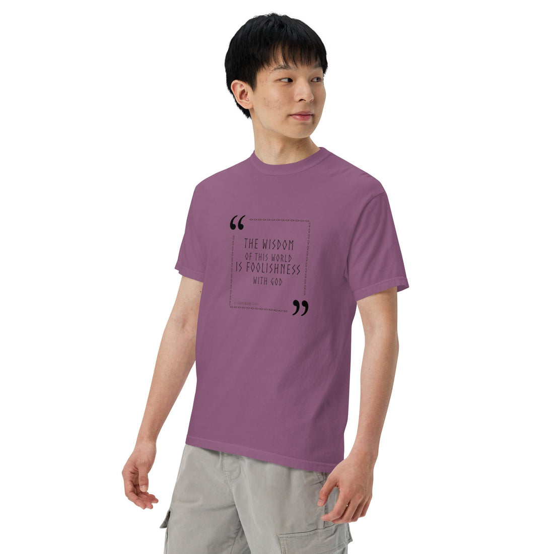 Unisex garment - dyed heavyweight t-shirt - Divine Janisal Design