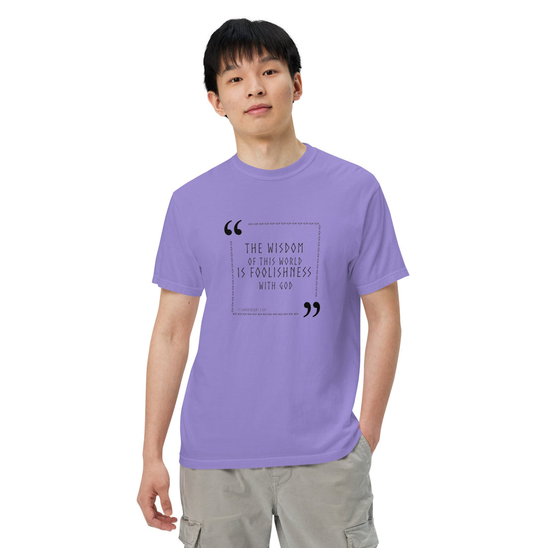 Unisex garment - dyed heavyweight t-shirt - Divine Janisal Design