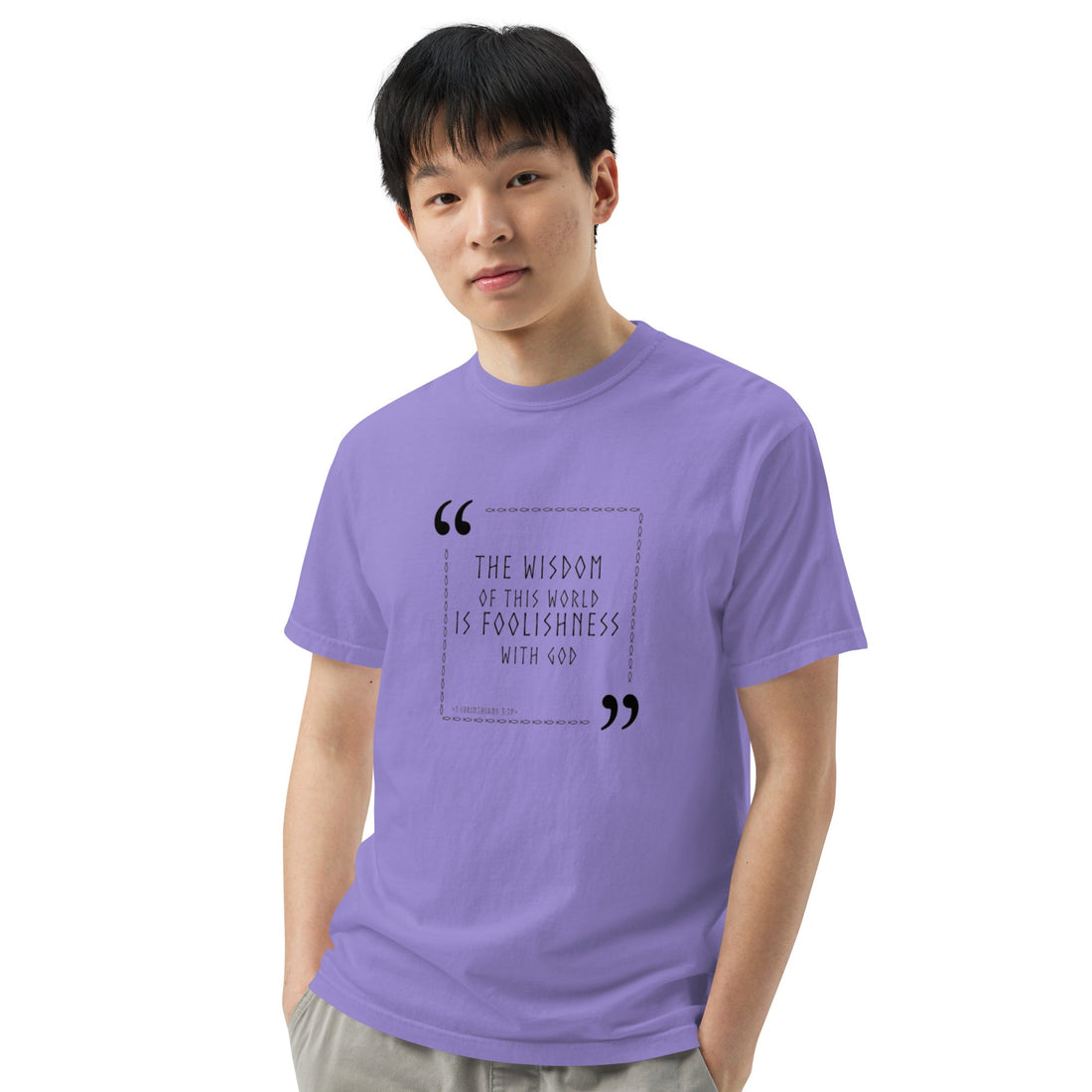 Unisex garment - dyed heavyweight t-shirt - Divine Janisal Design