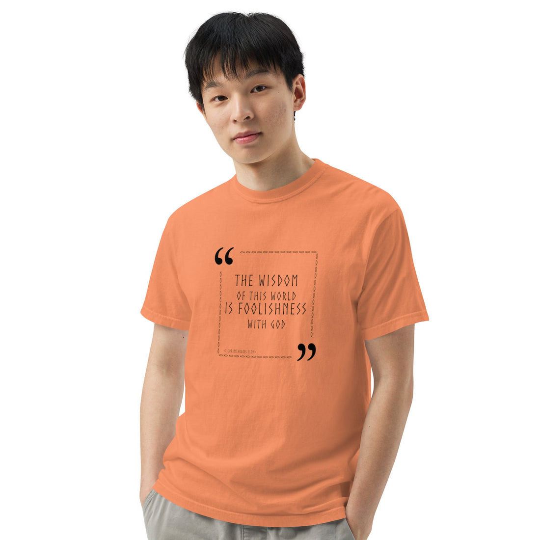 Unisex garment - dyed heavyweight t-shirt - Divine Janisal Design