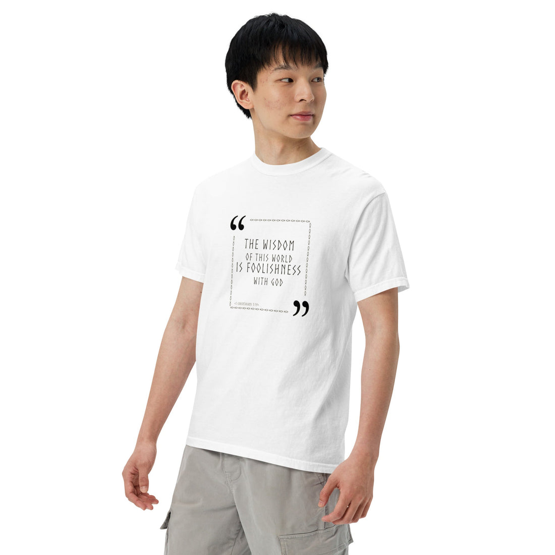 Unisex garment - dyed heavyweight t-shirt - Divine Janisal Design