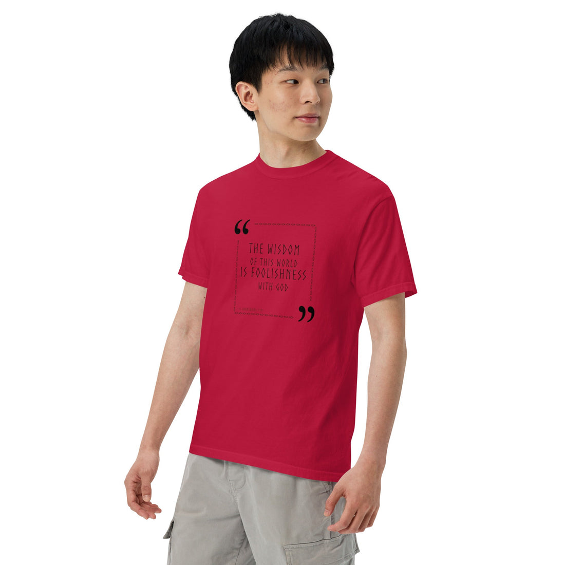 Unisex garment - dyed heavyweight t-shirt - Divine Janisal Design