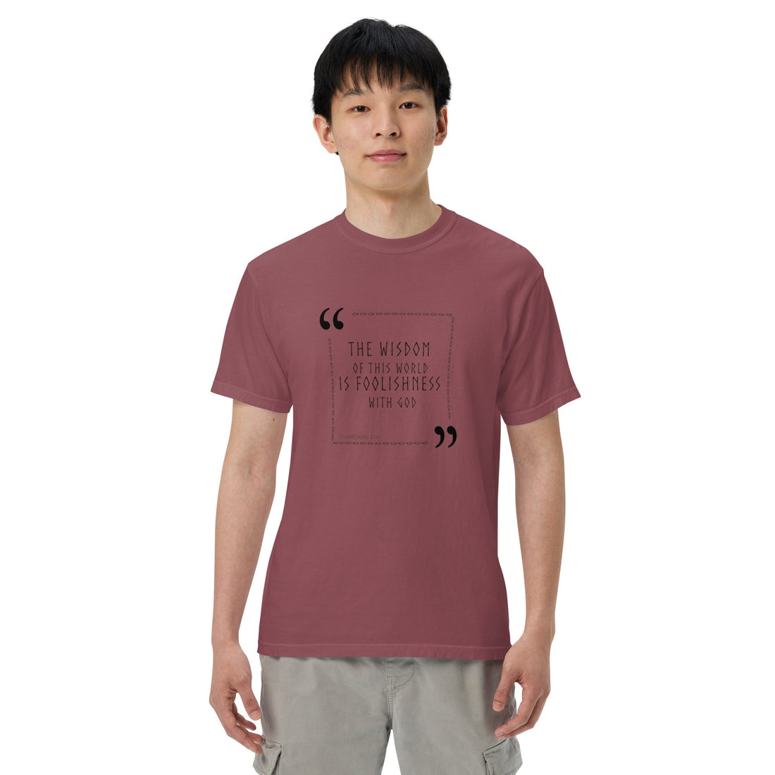 Unisex garment - dyed heavyweight t-shirt - Divine Janisal Design