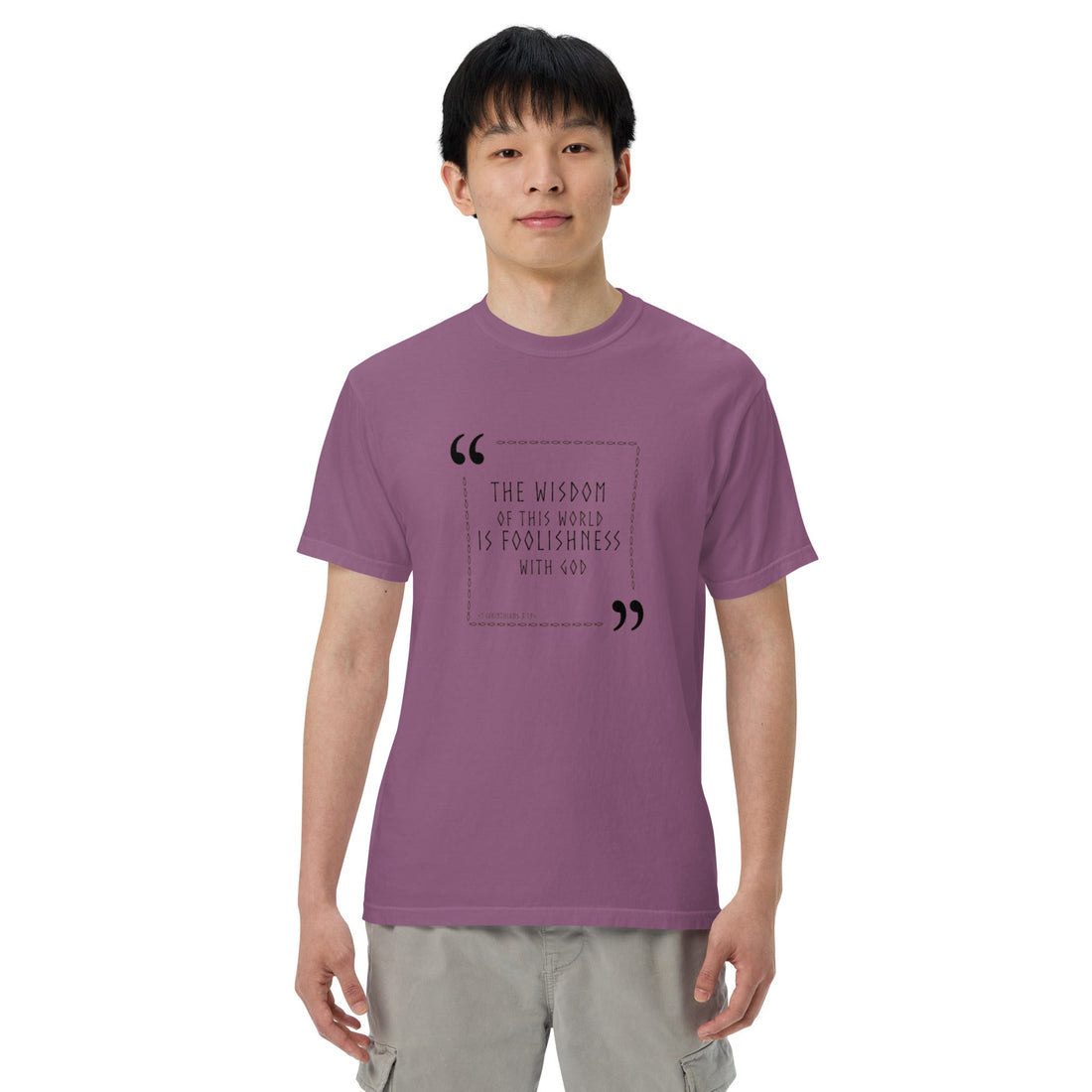 Unisex garment - dyed heavyweight t-shirt - Divine Janisal Design