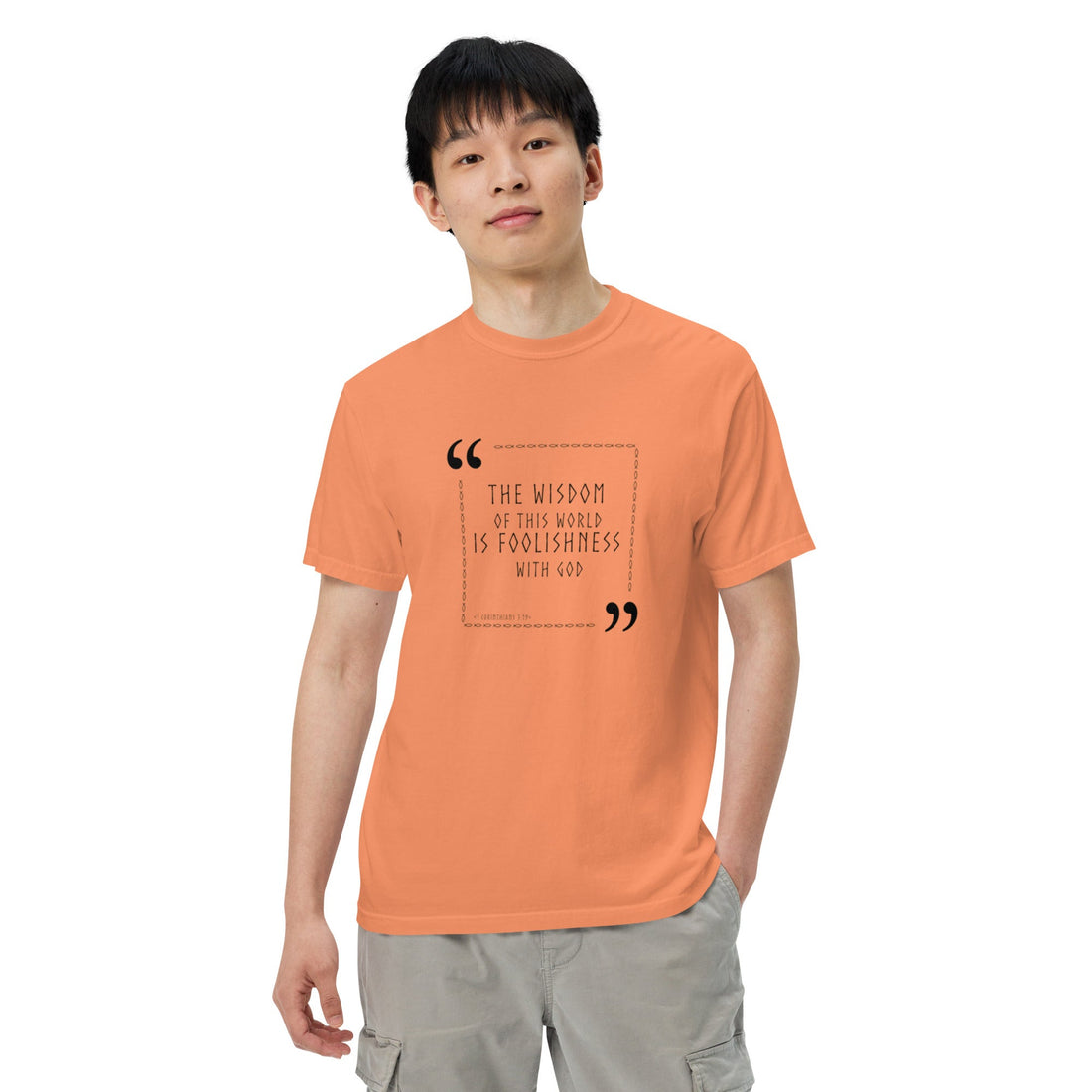 Unisex garment - dyed heavyweight t-shirt - Divine Janisal Design