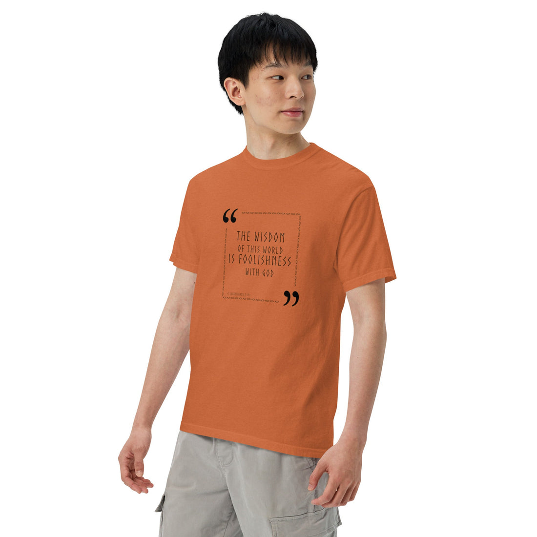 Unisex garment - dyed heavyweight t-shirt - Divine Janisal Design
