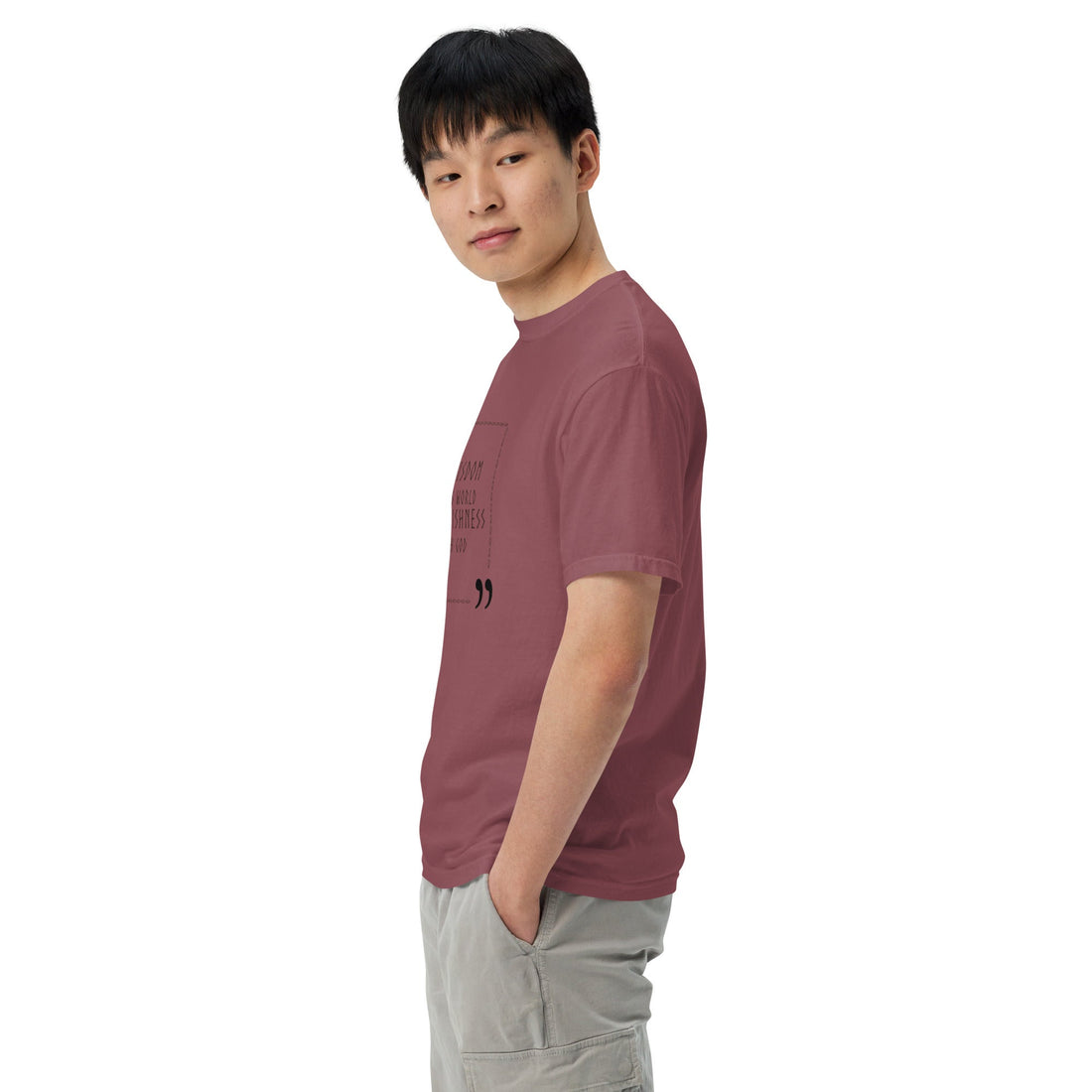 Unisex garment - dyed heavyweight t-shirt - Divine Janisal Design