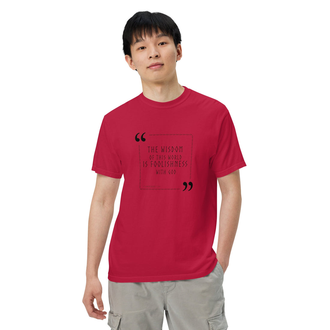 Unisex garment - dyed heavyweight t-shirt - Divine Janisal Design