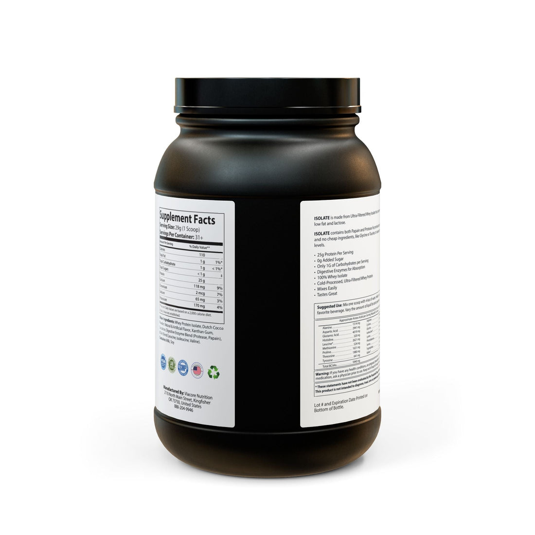 Whey Isolate Protein Supplement (907g, 2lb) - Divine Janisal Design