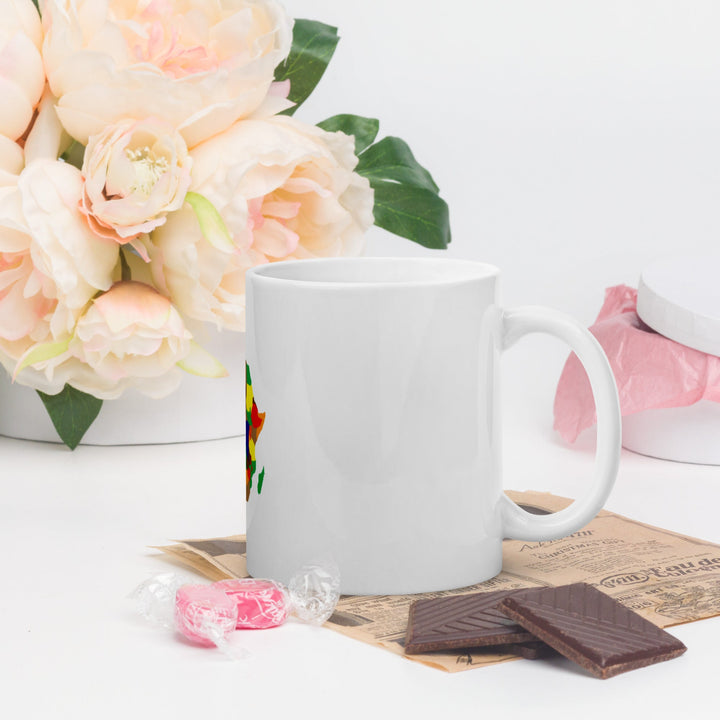 White glossy mug - Divine Janisal Design