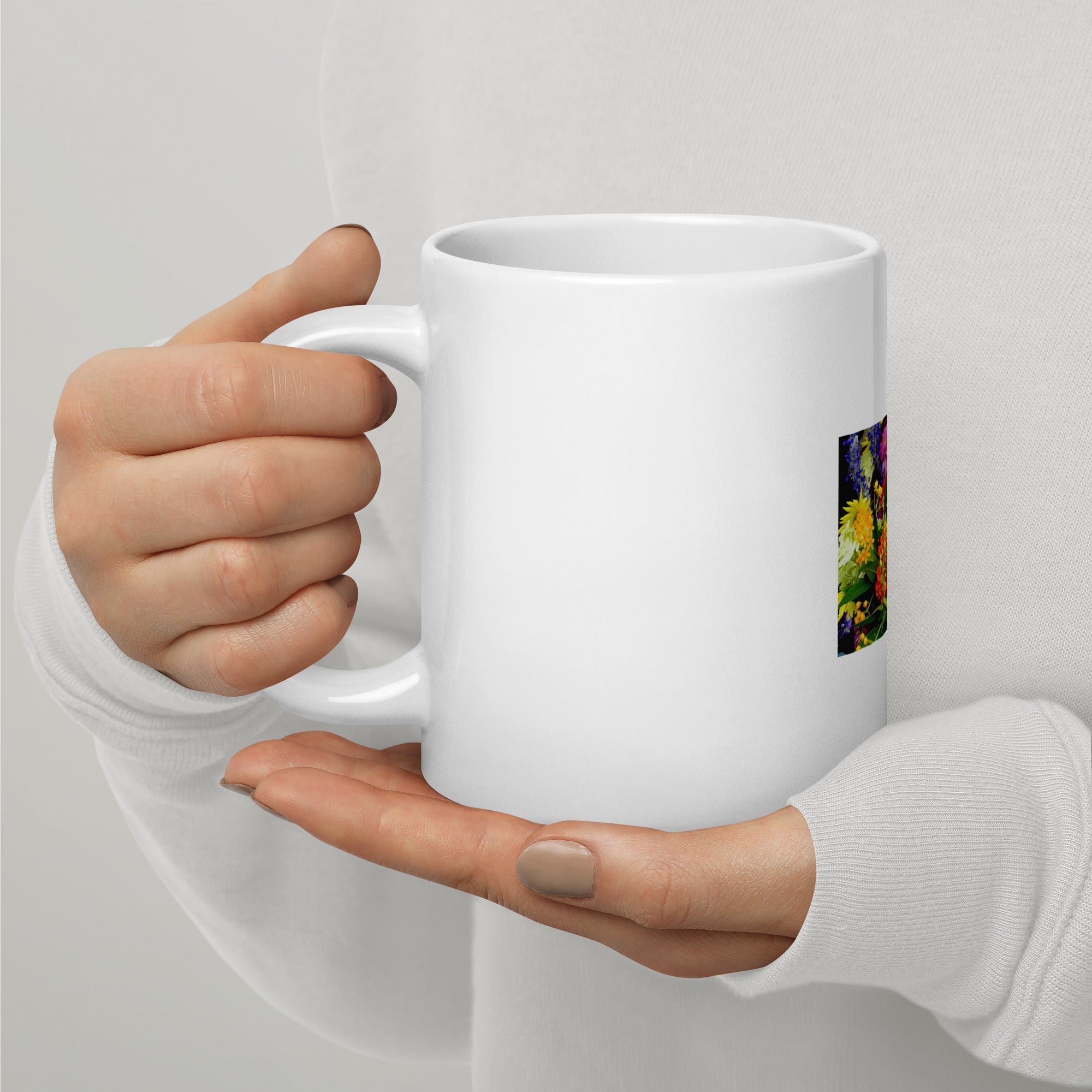 White glossy mug - Divine Janisal Design