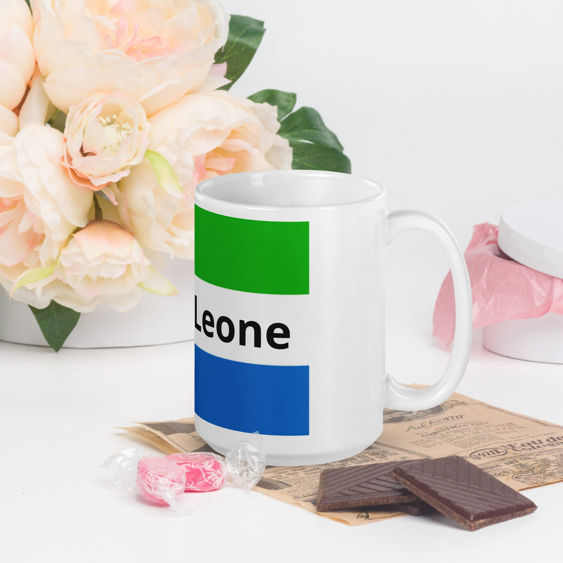 White glossy mug - Divine Janisal Design