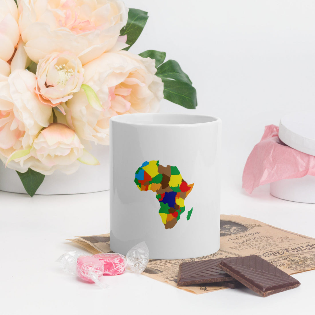 White glossy mug - Divine Janisal Design