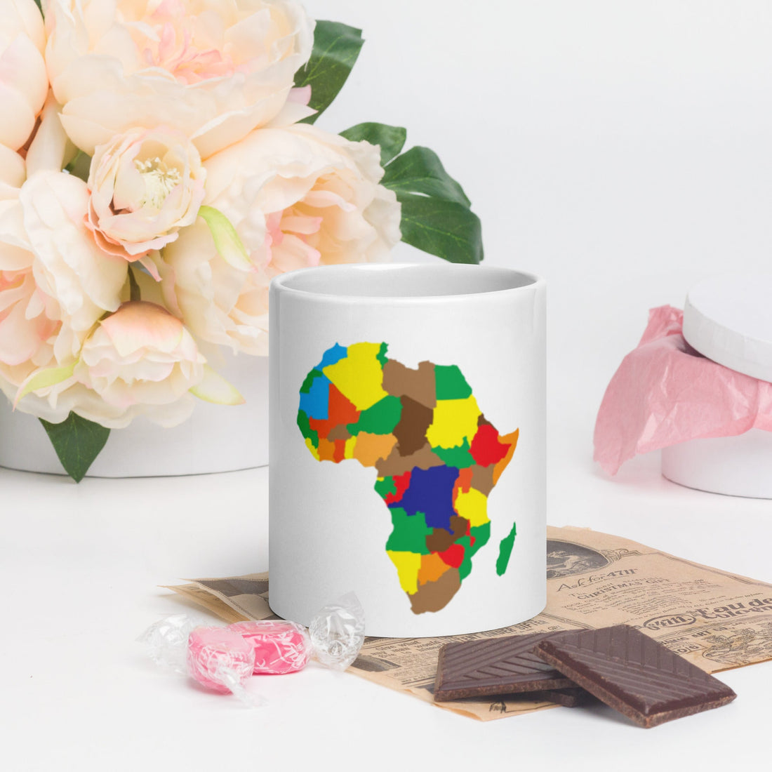 White glossy mug - Divine Janisal Design