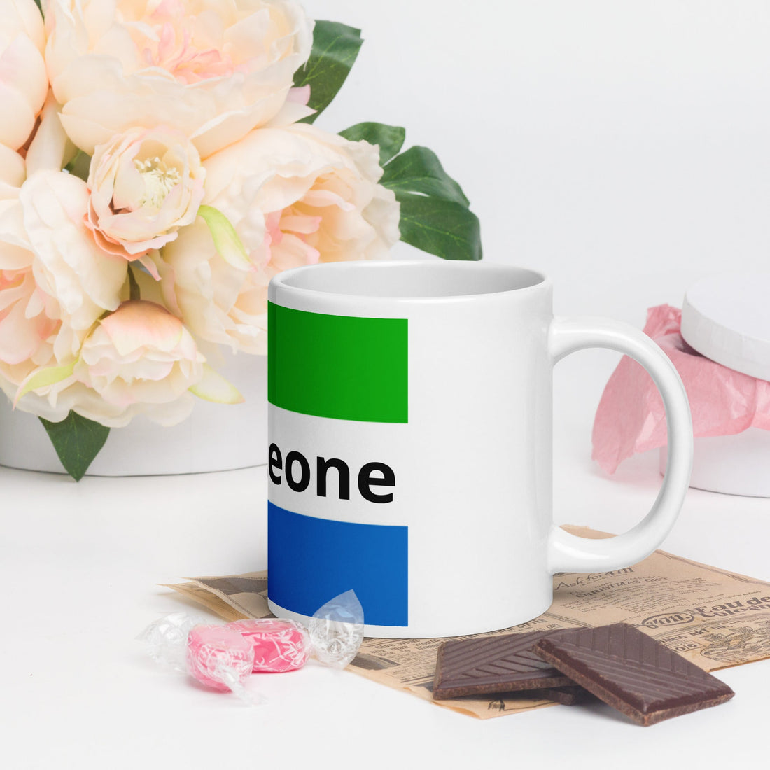White glossy mug - Divine Janisal Design