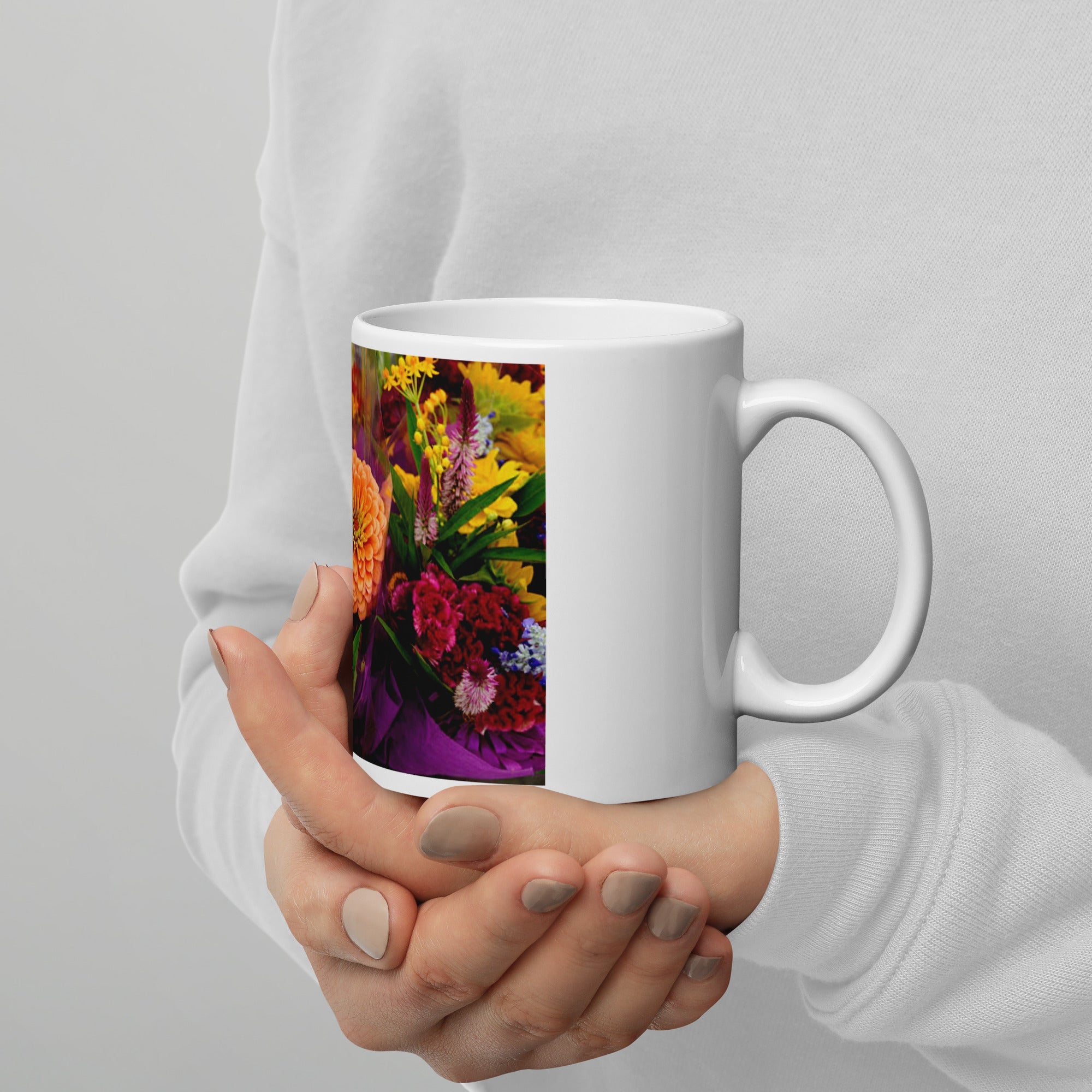 White glossy mug - Divine Janisal Design