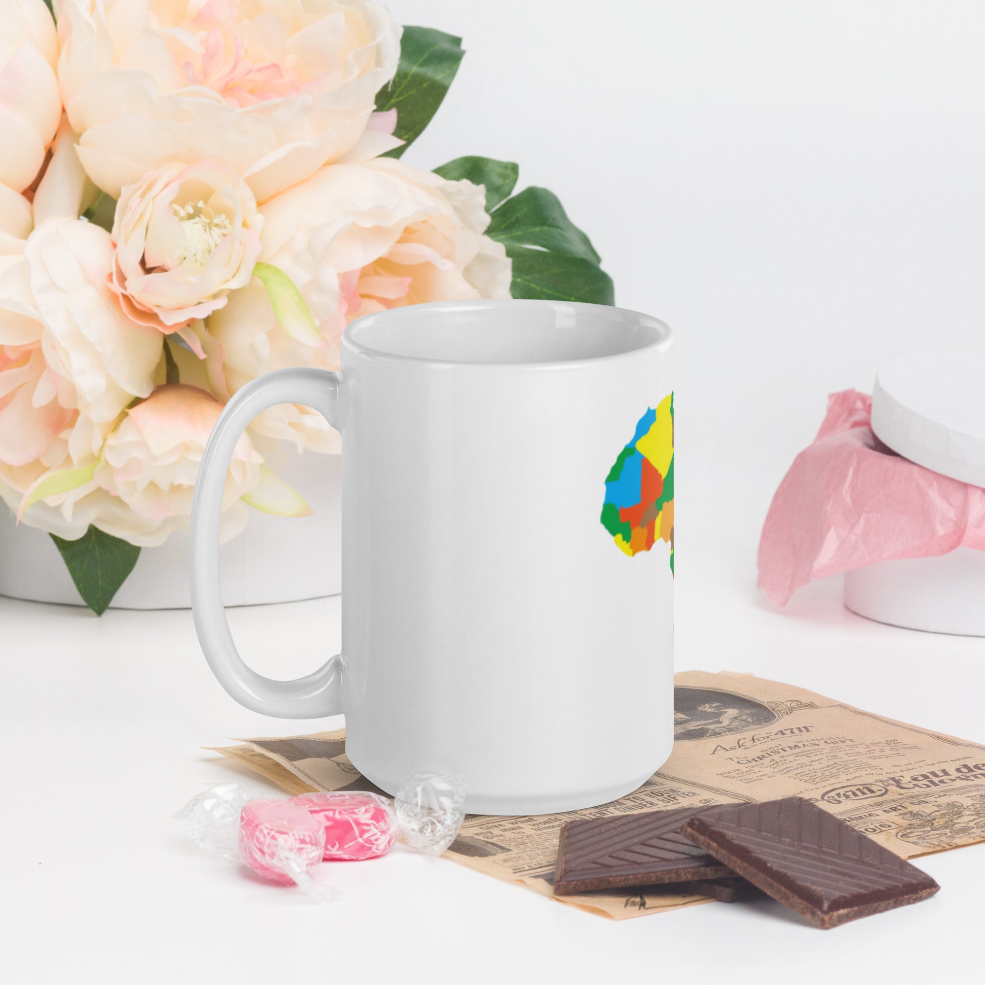 White glossy mug - Divine Janisal Design