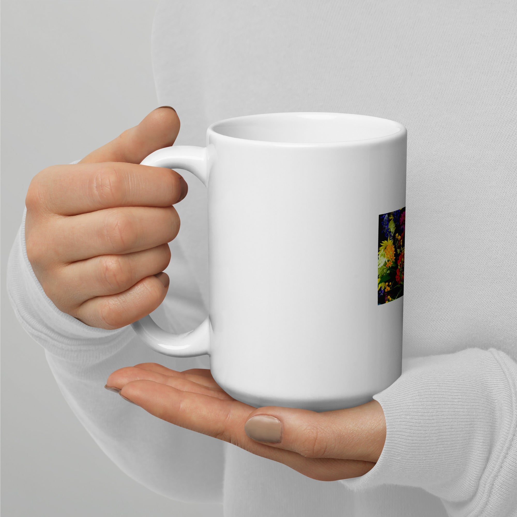 White glossy mug - Divine Janisal Design