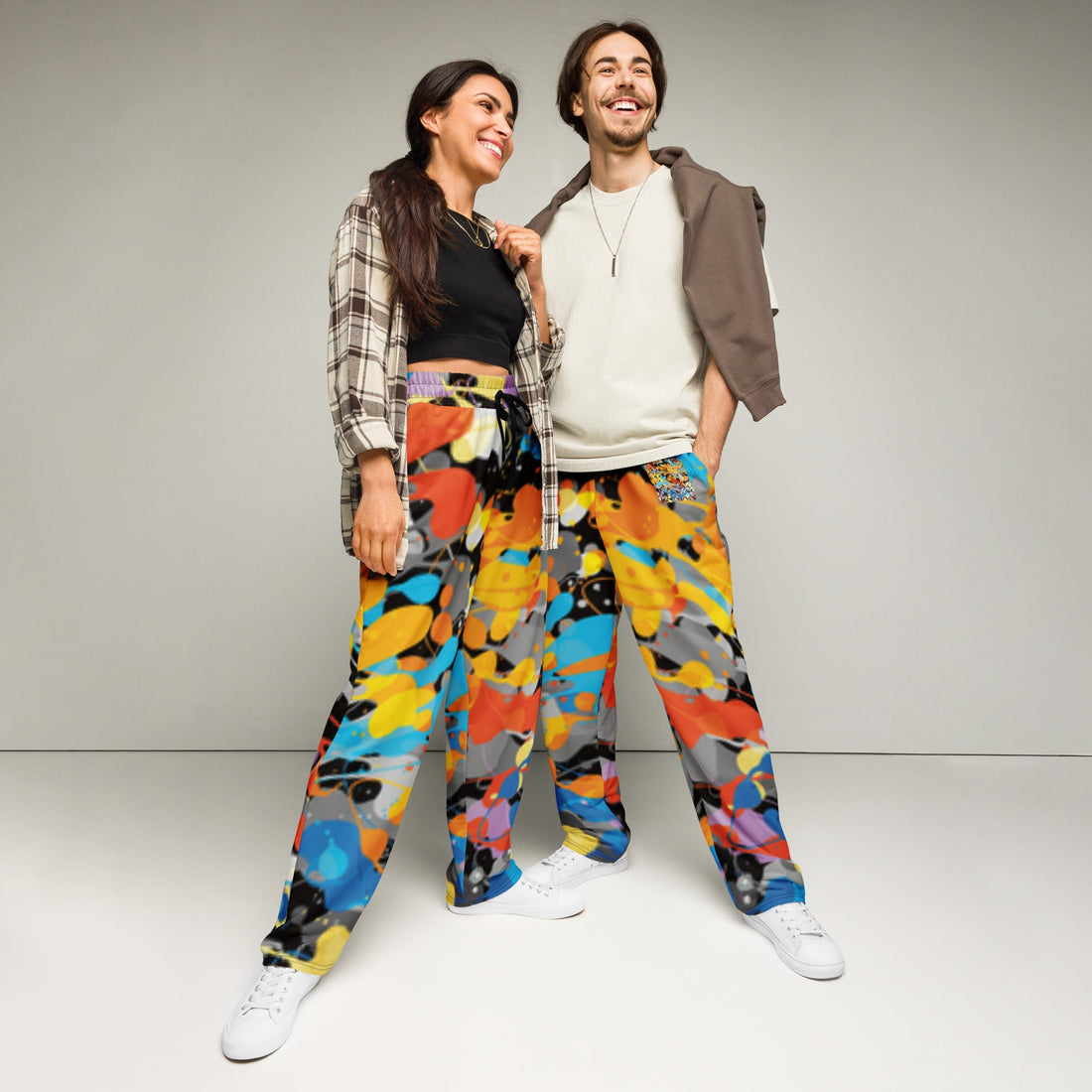 Wide - leg joggers - Divine Janisal Design