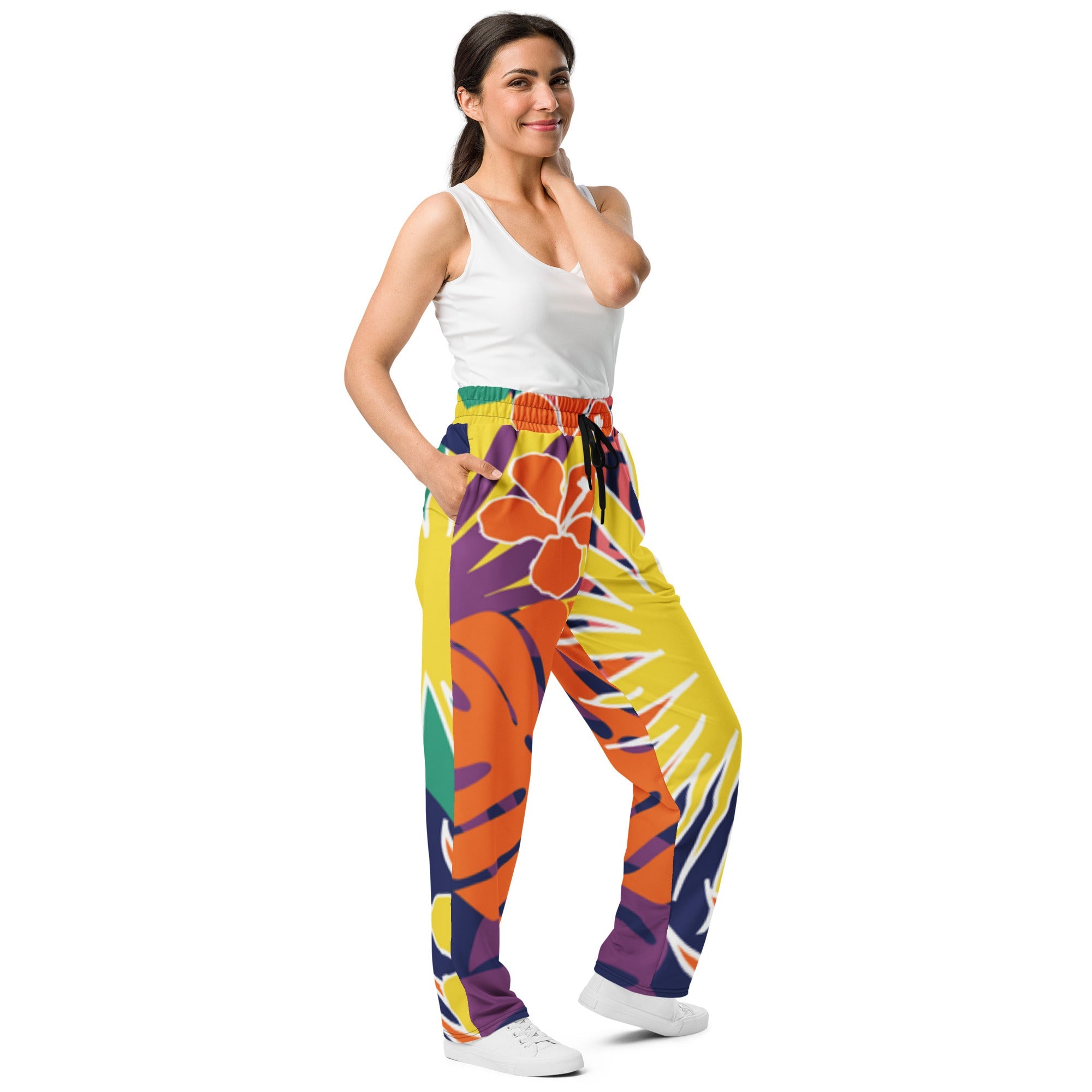 Wide - leg joggers - Divine Janisal Design