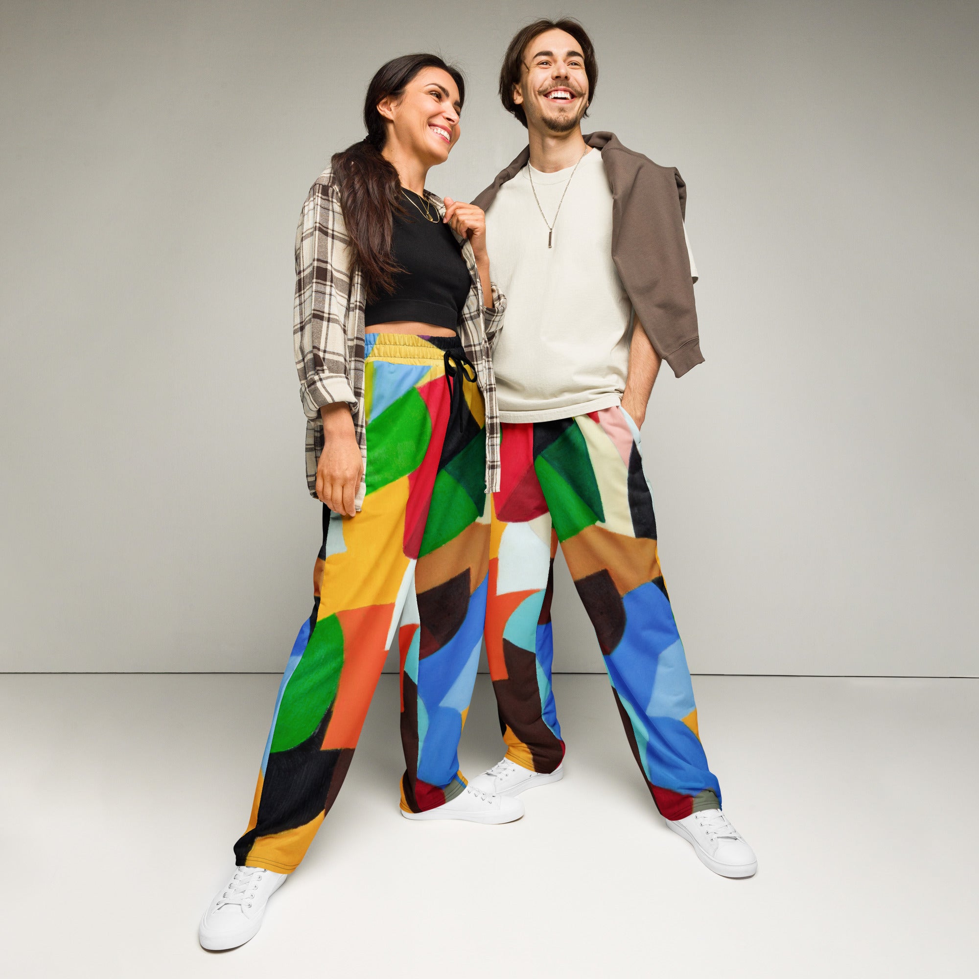 Wide - leg joggers - Divine Janisal Design