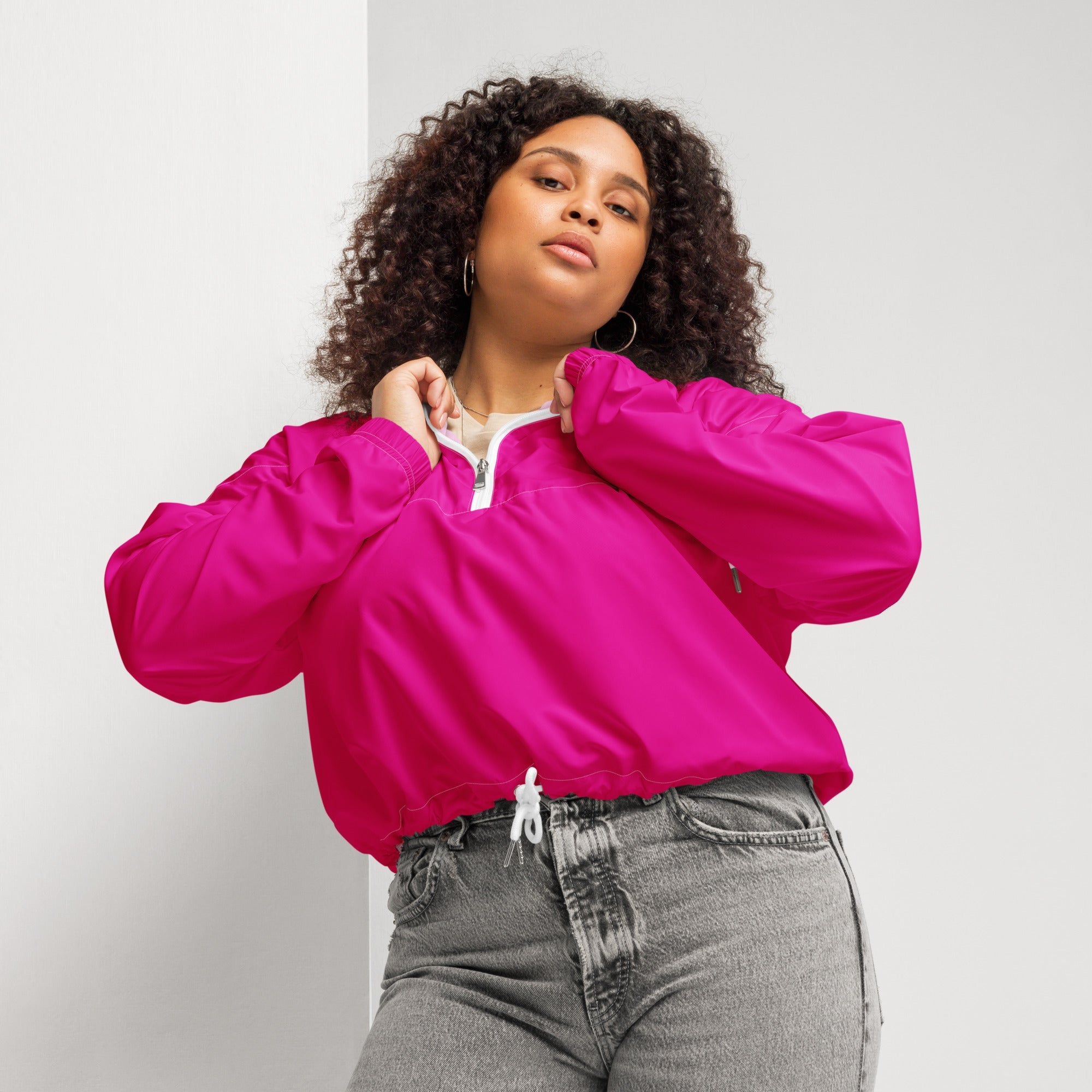 Women’s cropped windbreaker - Divine Janisal Design